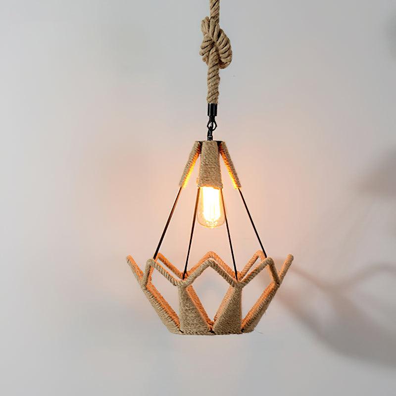 Evliran Retro Hemp Rope Interesting Pendant Light - Letslighting