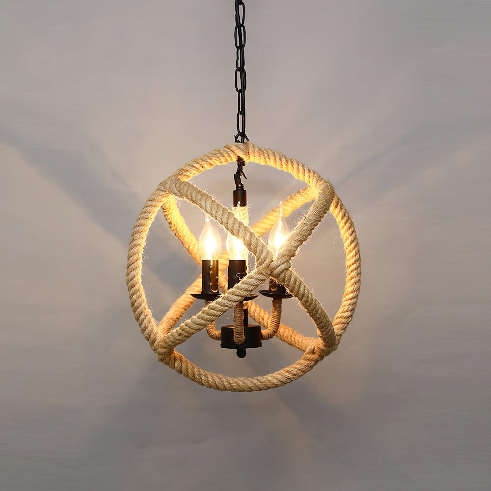 Evliran Retro Hemp Rope Interesting Pendant Light - Letslighting