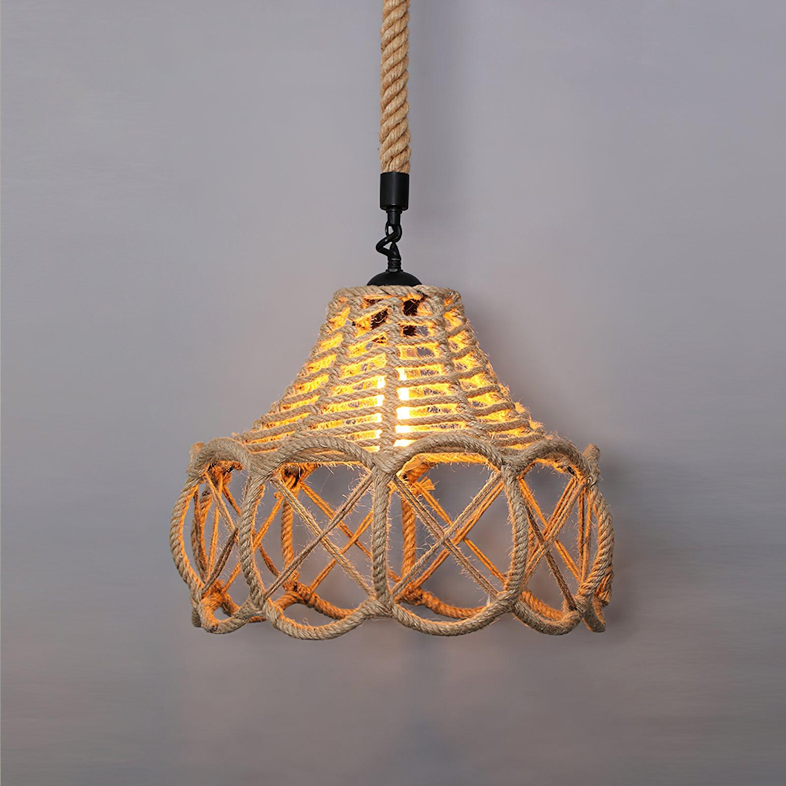 Evliran Retro Hemp Rope Interesting Pendant Light - Letslighting