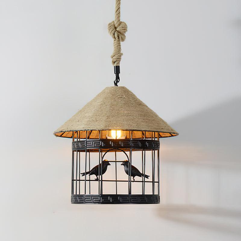 Evliran Retro Hemp Rope Interesting Pendant Light - Letslighting