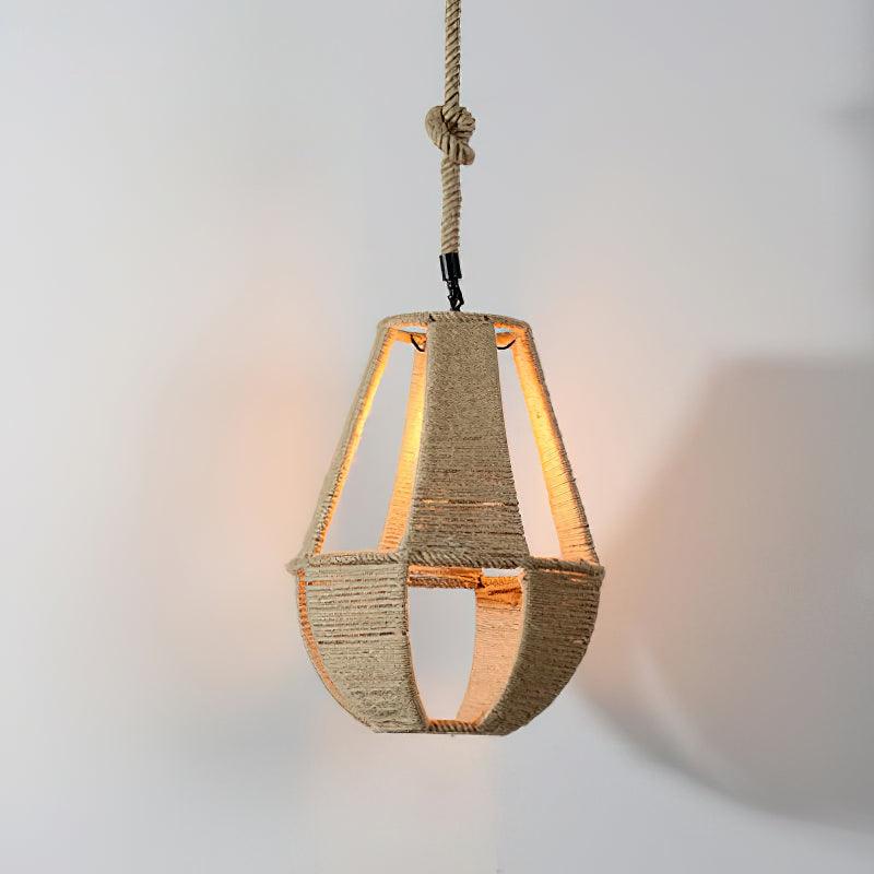 Evliran Retro Hemp Rope Interesting Pendant Light - Letslighting