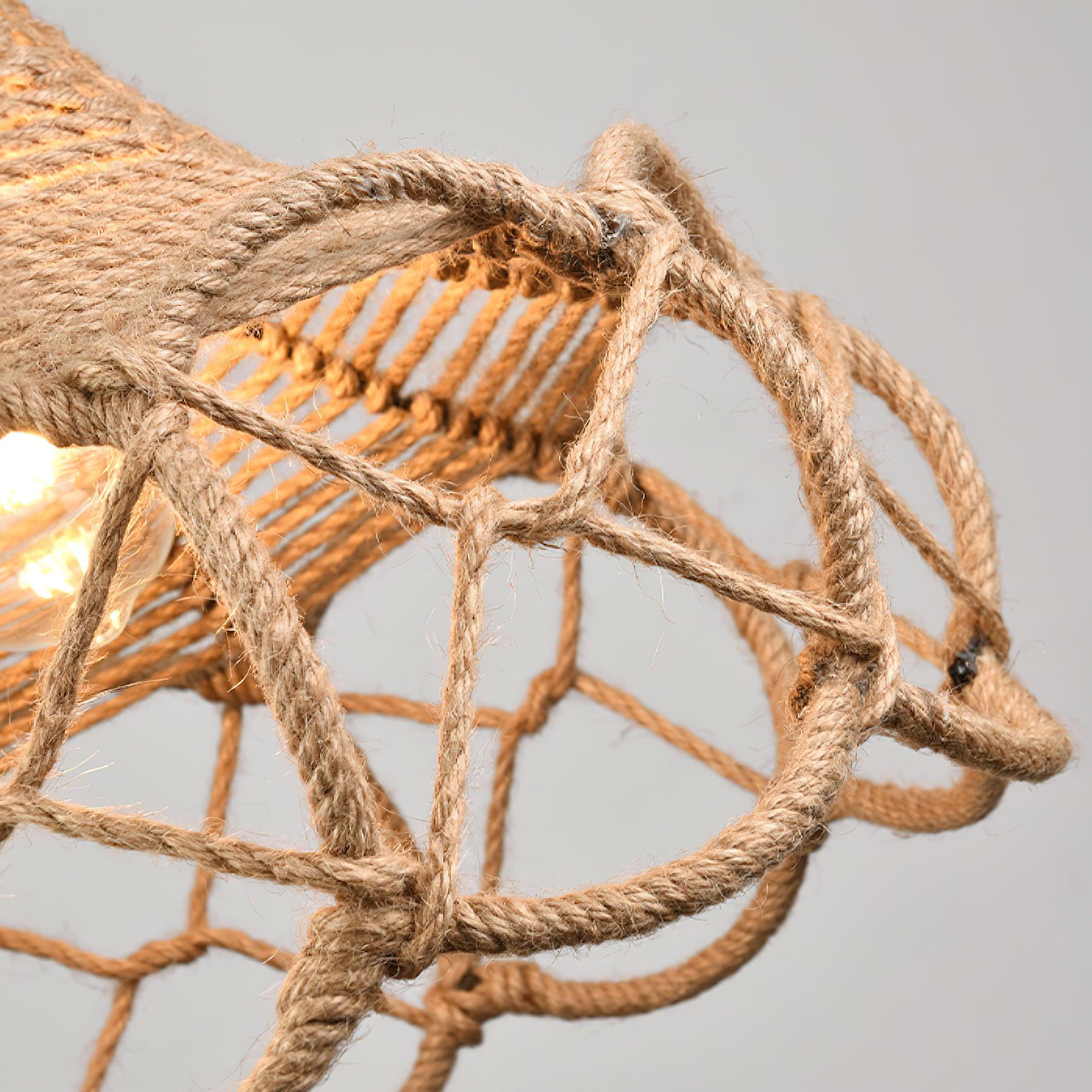 Evliran Retro Hemp Rope Interesting Pendant Light - Letslighting