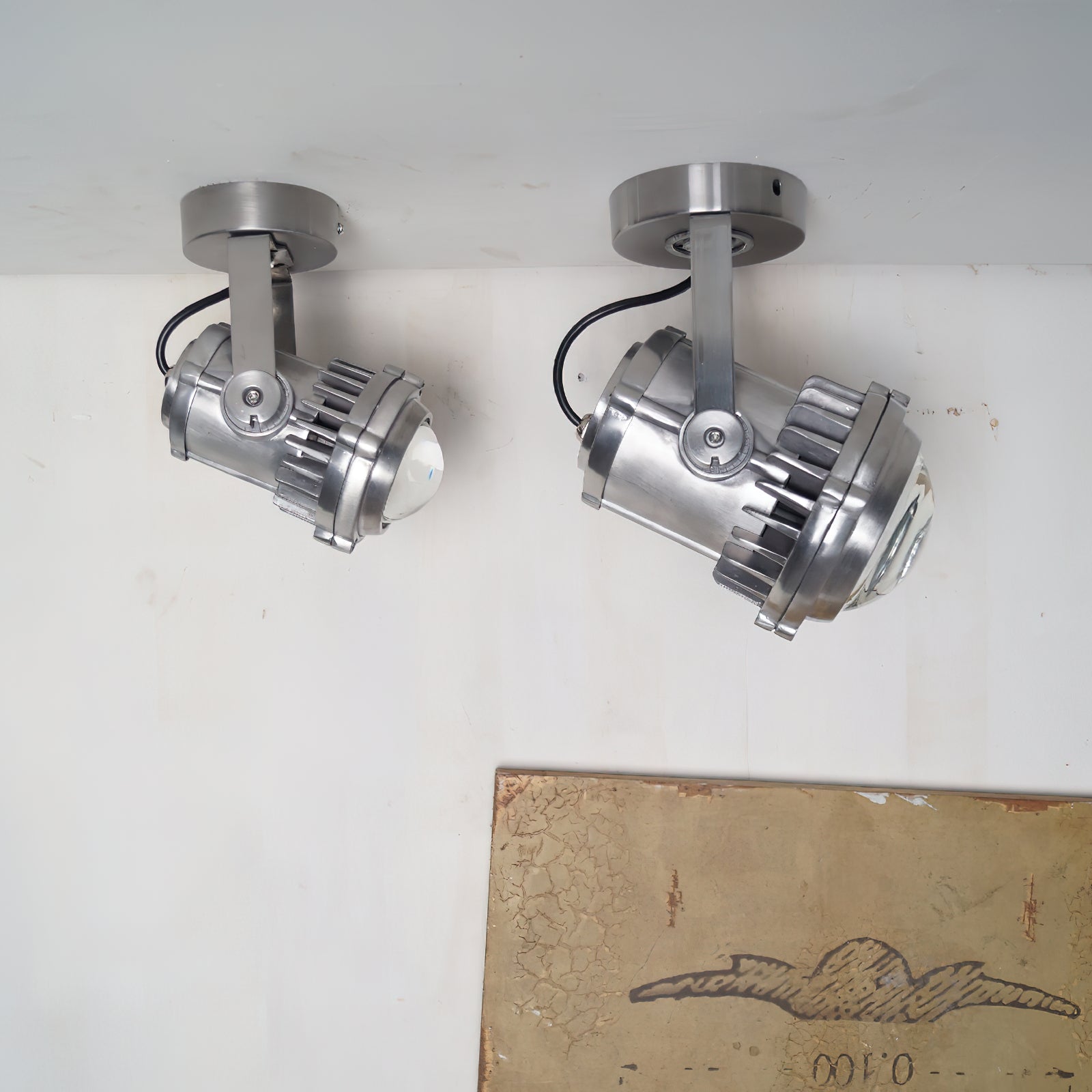 Ivinan Retro Industrial Glass Spotlight - Letslighting