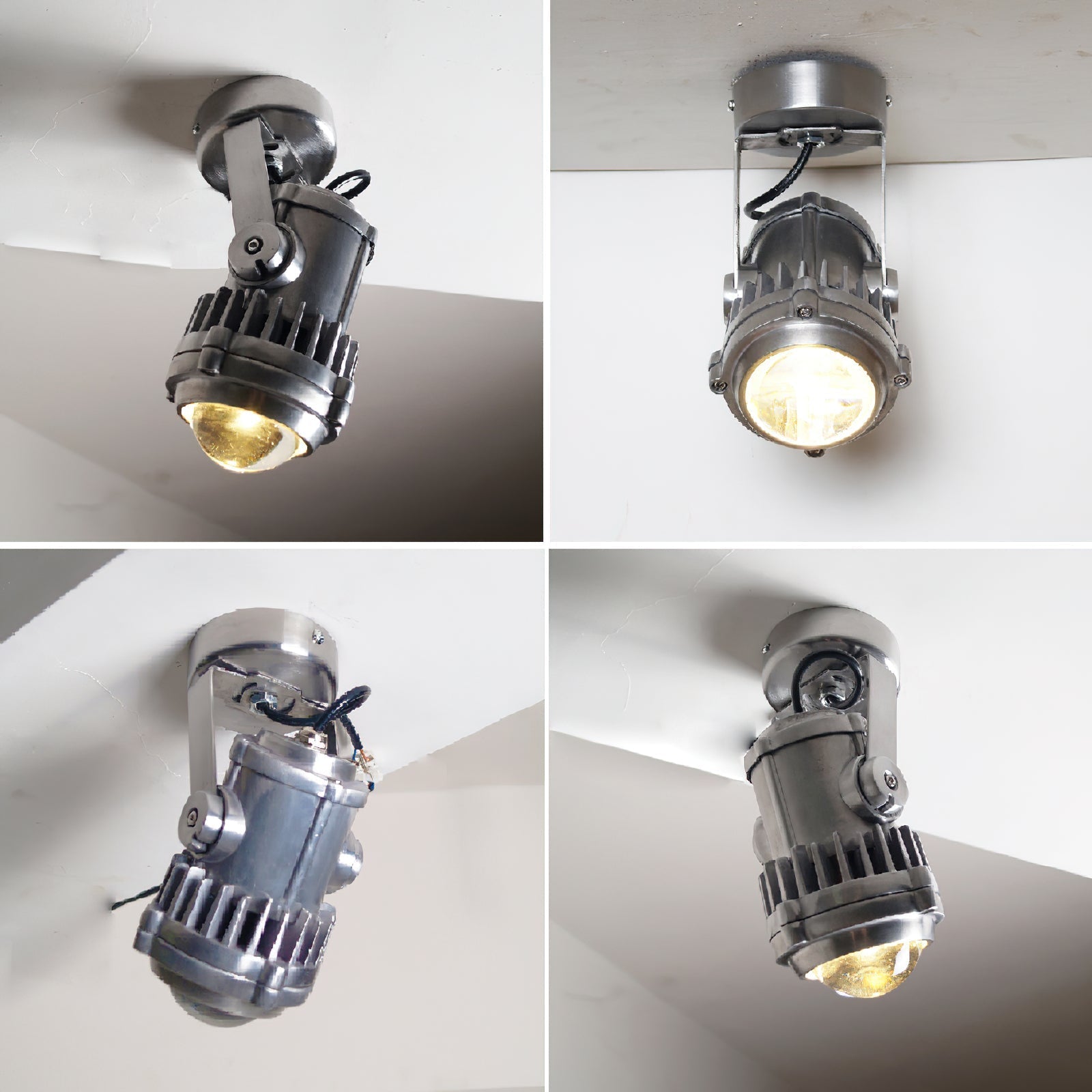Ivinan Retro Industrial Glass Spotlight - Letslighting