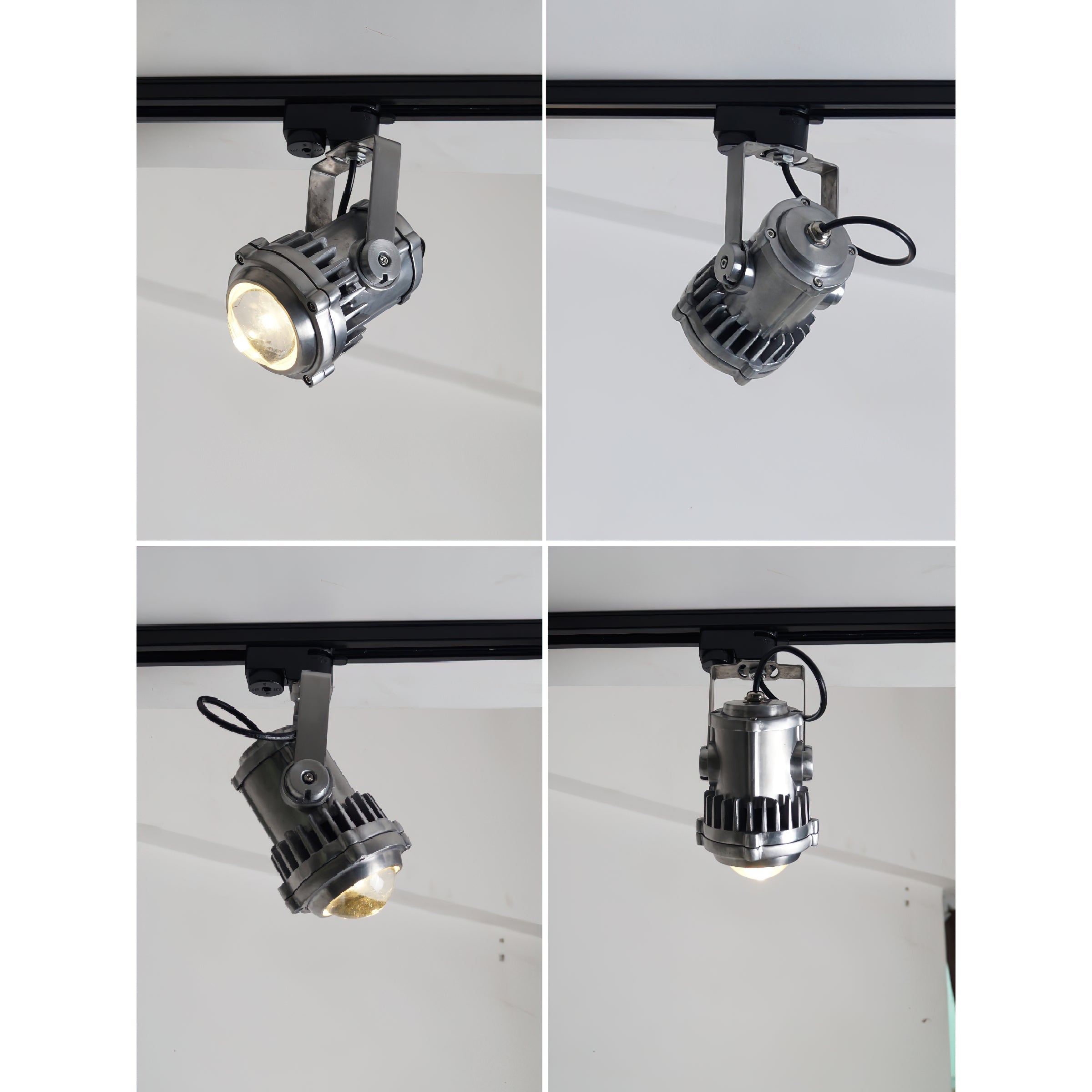 Avvelos Retro Industrial Glass Track Lights - Letslighting