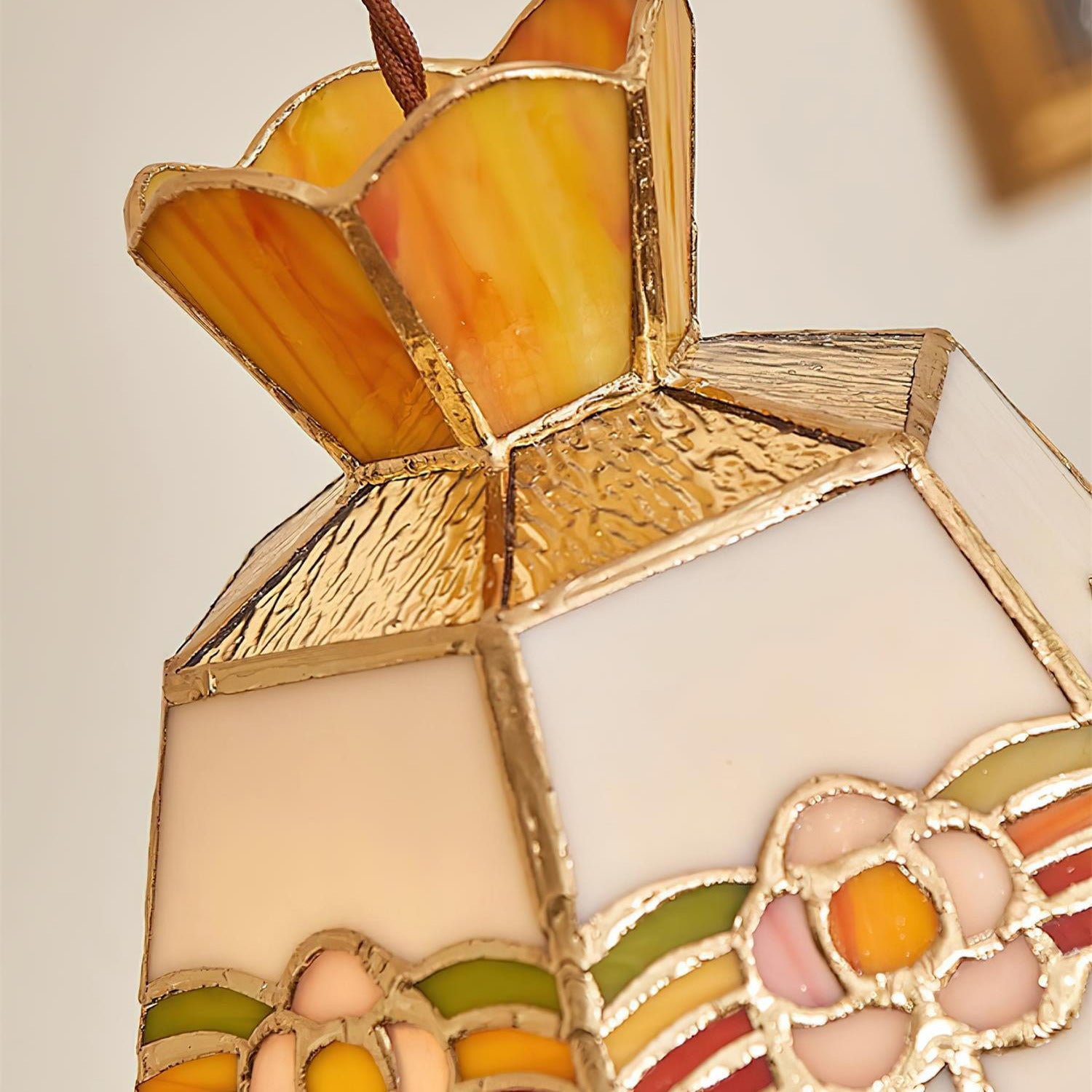 Tiffany Retro Glass Pendant Lights Floral - Letslighting