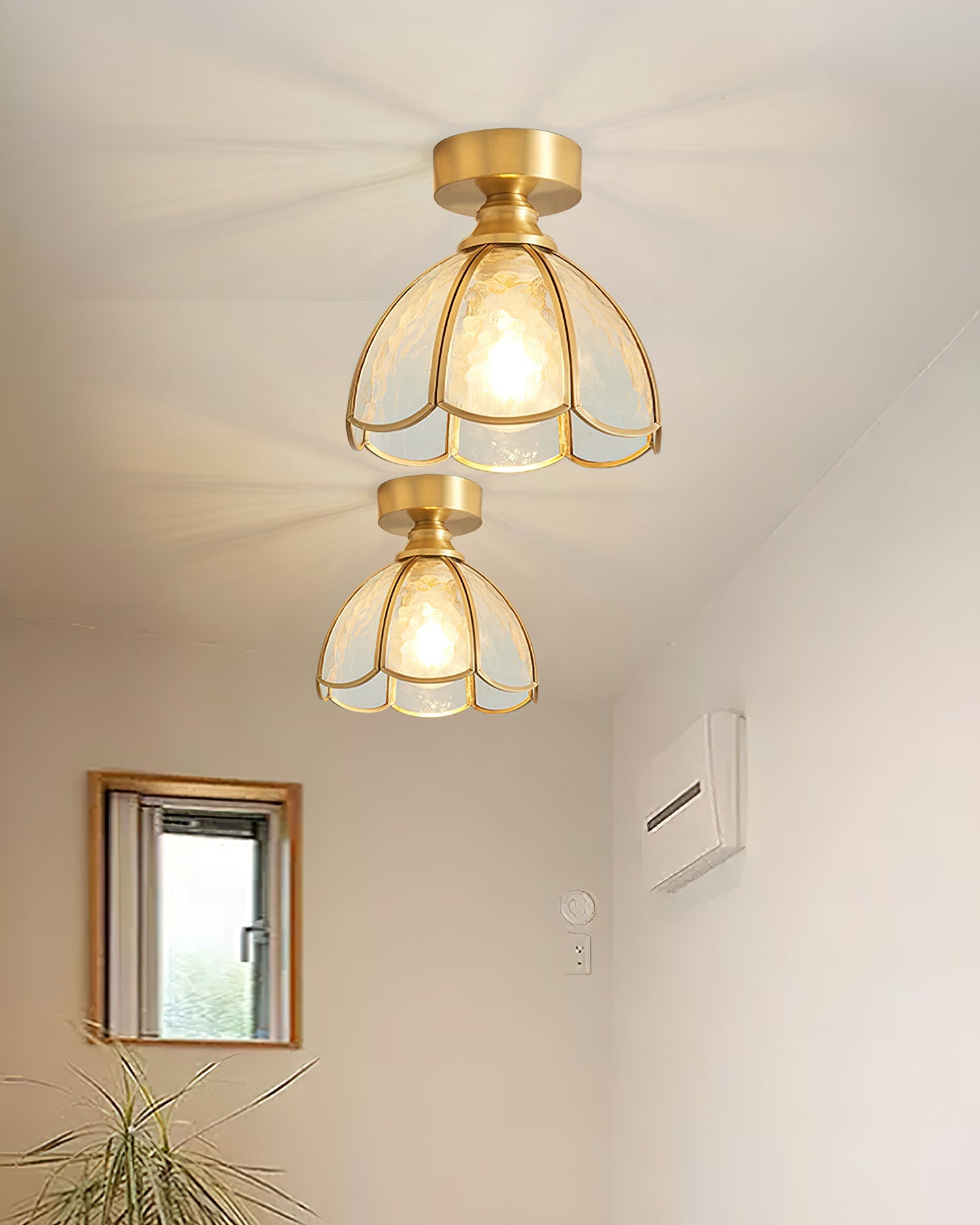 Civelle Tiffany Style Stained Glass Ceiling Light - Letslighting