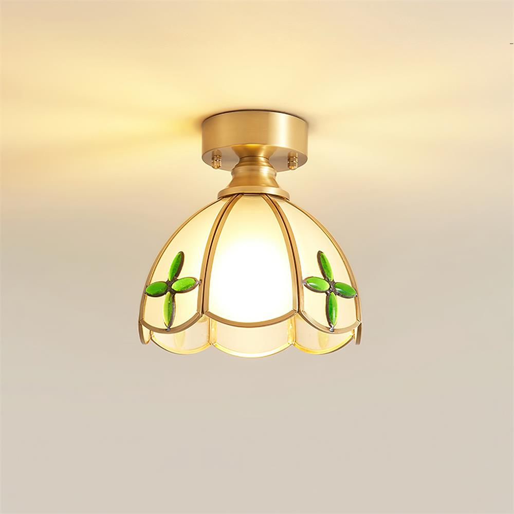 Civelle Tiffany Style Stained Glass Ceiling Light - Letslighting