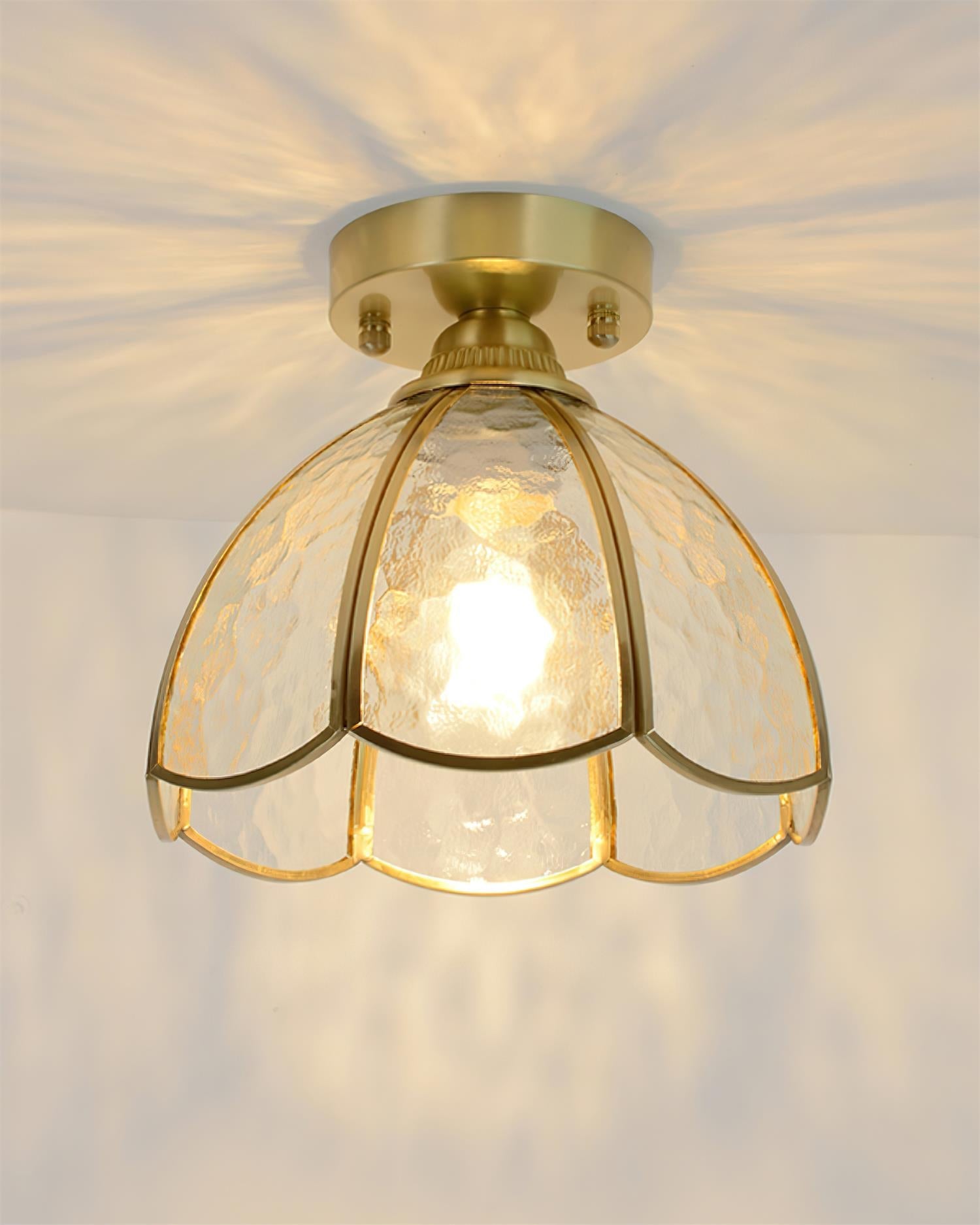 Civelle Tiffany Style Stained Glass Ceiling Light - Letslighting