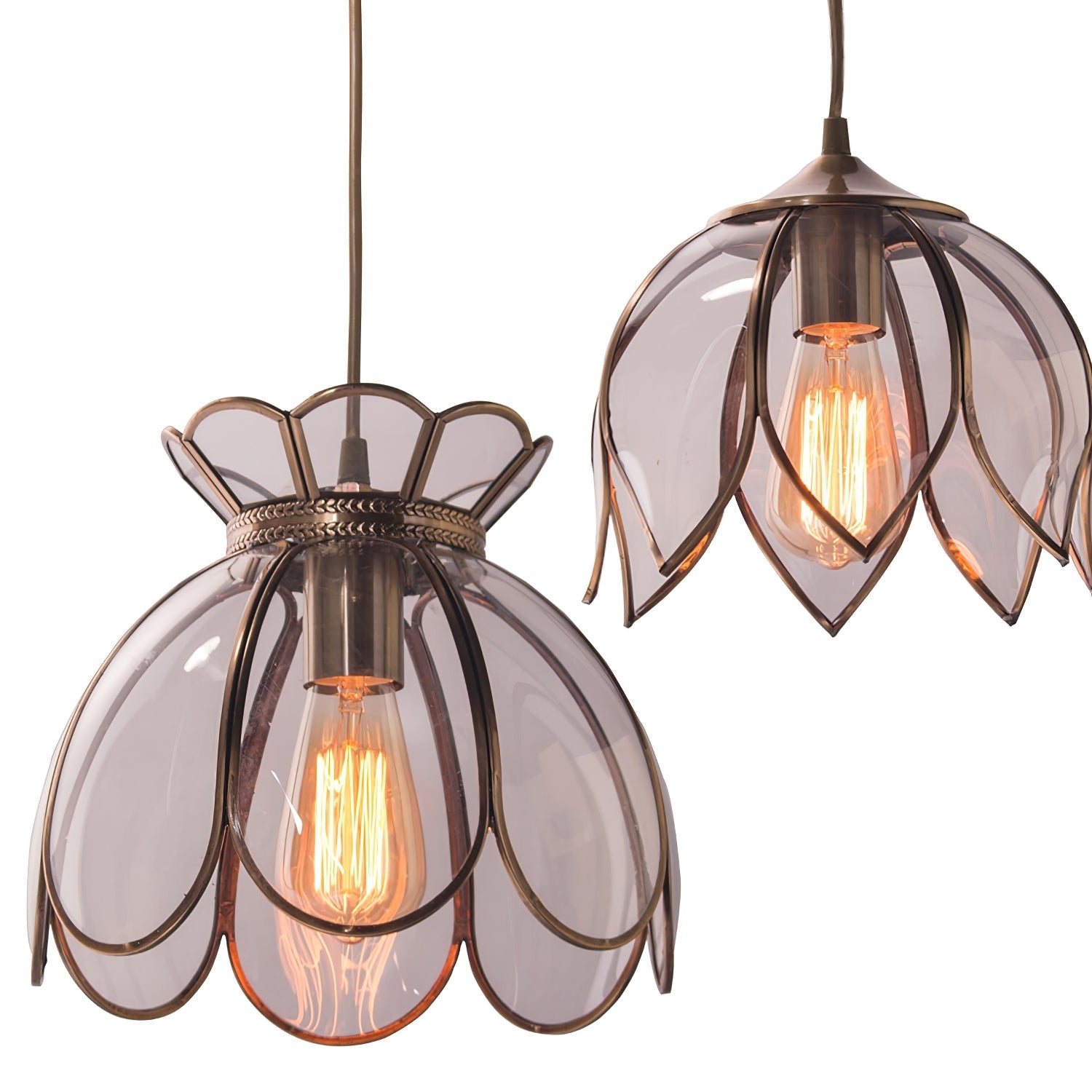 Eraeora Vintage Retro Glass Pendant Lamp - Letslighting