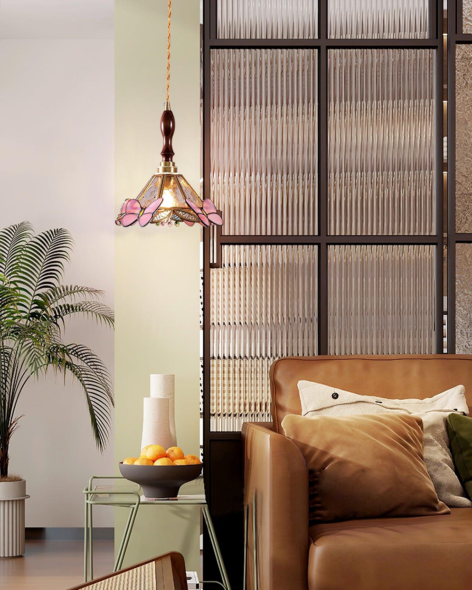 Tiffany Retro Butterfly Pendant Light - Letslighting