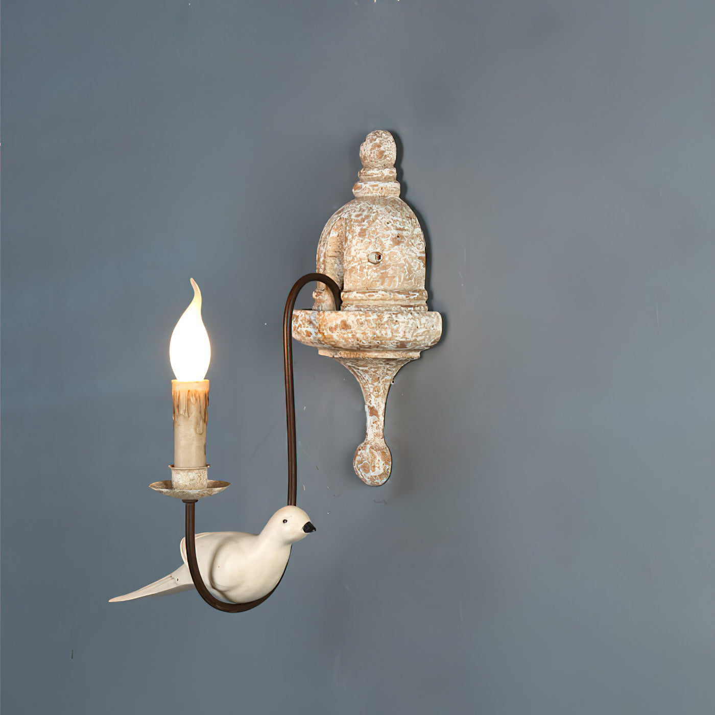 Syraean Vintage Retro Bird Wooden Wall Lamp - Letslighting