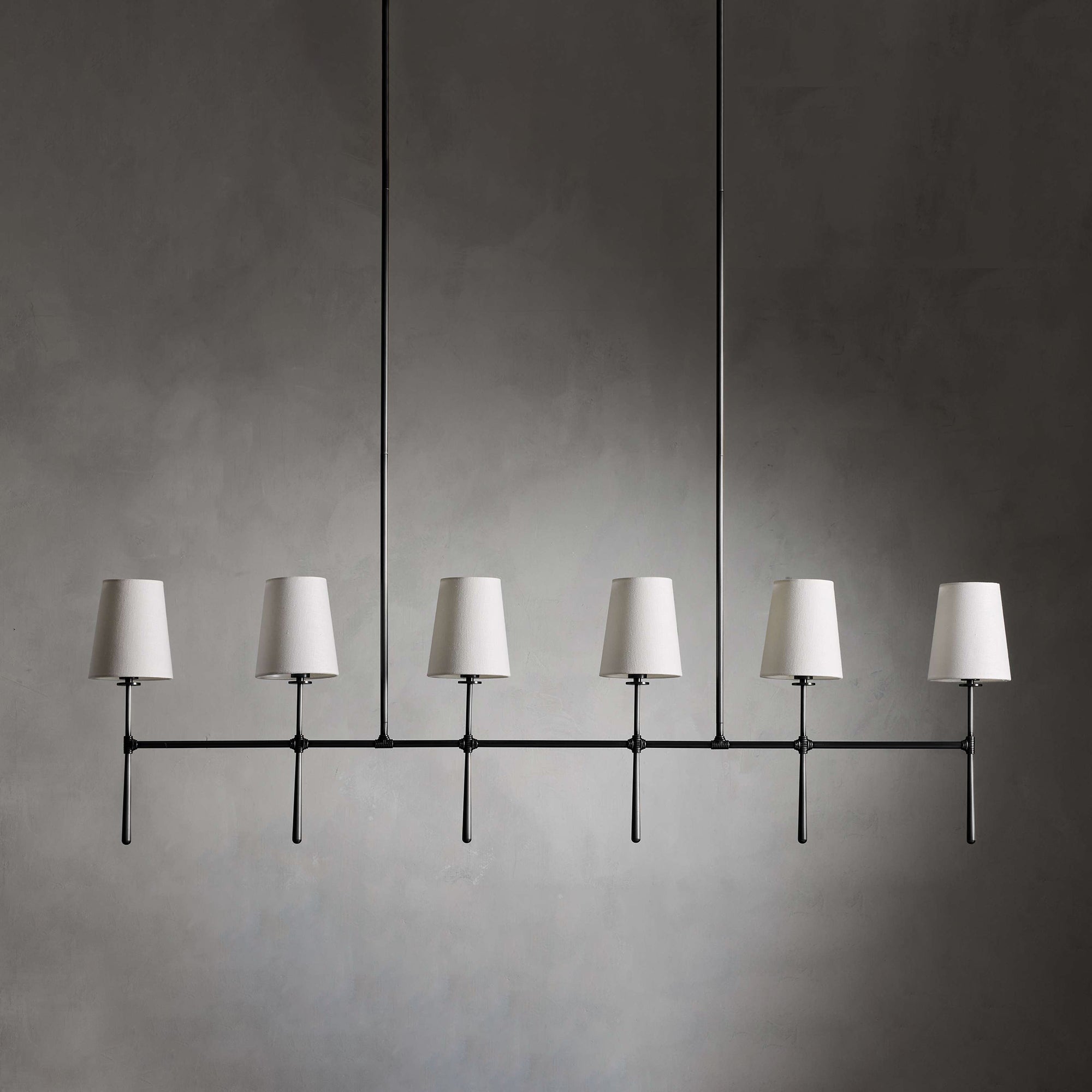 Eurvinen Vintage Industrial Linear Fabric Chandelier - Letslighting