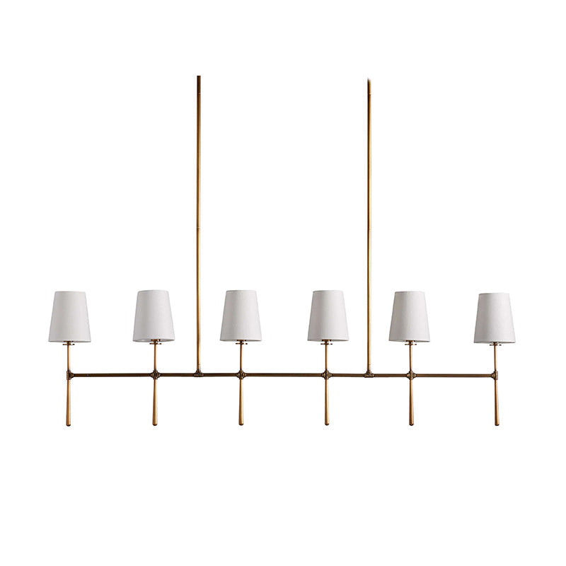 Eurvinen Vintage Industrial Linear Fabric Chandelier - Letslighting