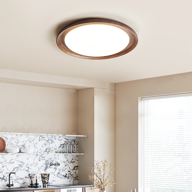 Rhylen Minimalist Acrylic & Wood Ceiling light