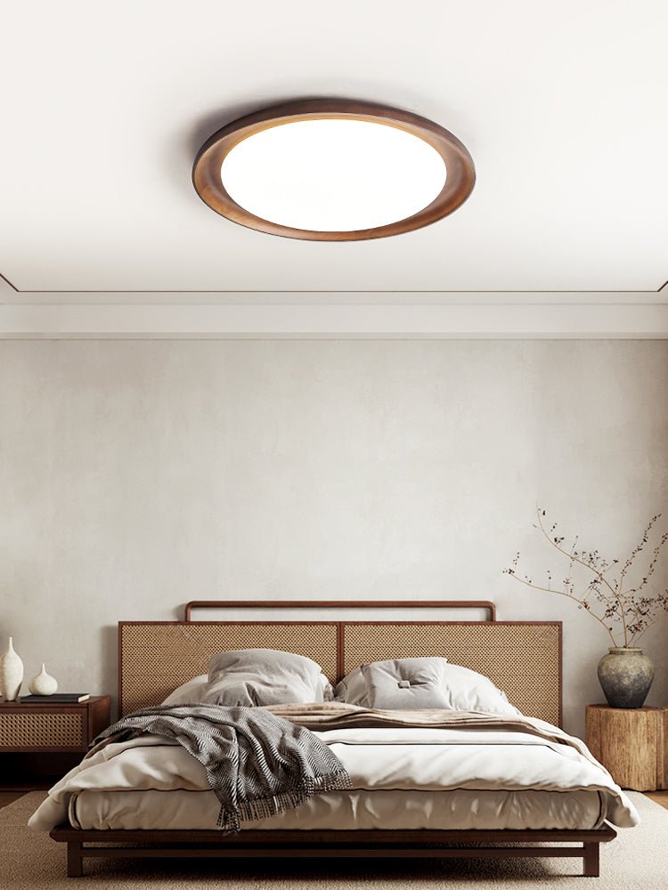 Rhylen Minimalist Acrylic & Wood Ceiling light