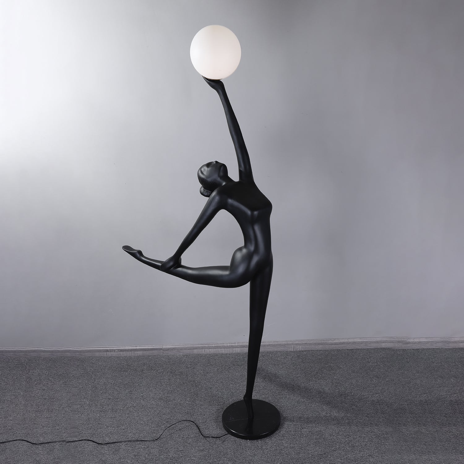 Lyrielle Ballerina Black Metal Floor Lamp - Blowlighting