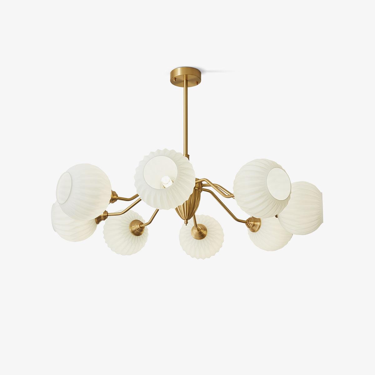 Zanora Vintage Brass Chandelier - Letslighting