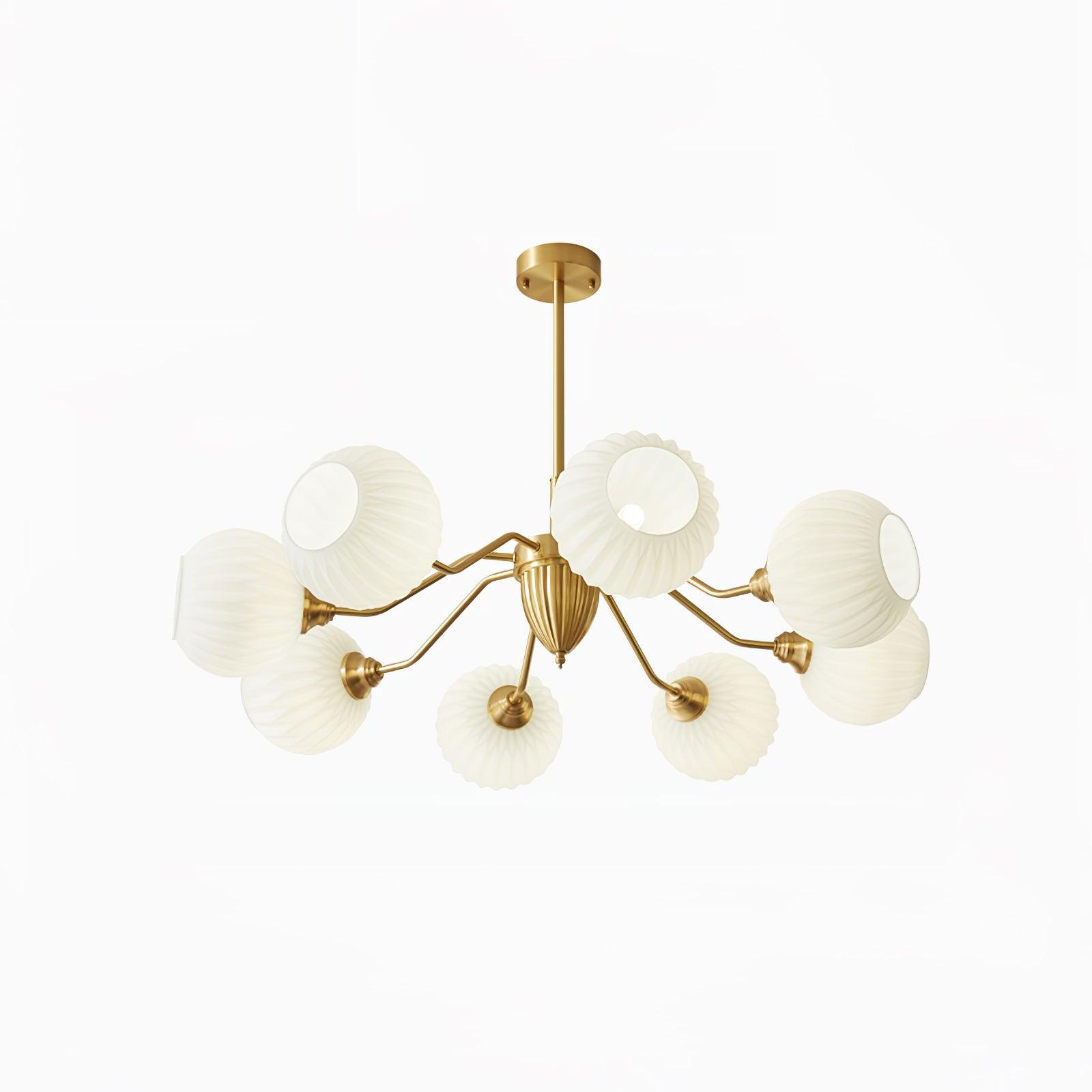 Zanora Vintage Brass Chandelier - Letslighting