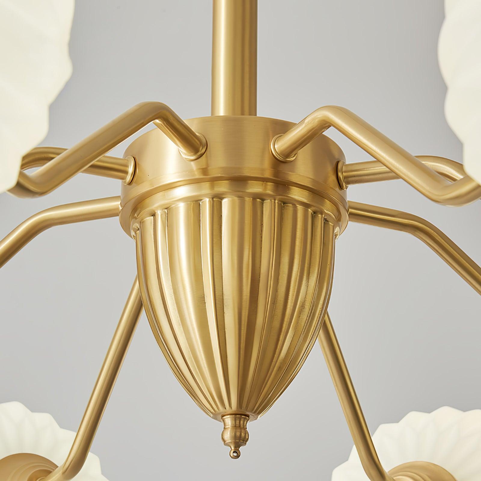 Zanora Vintage Brass Chandelier - Letslighting