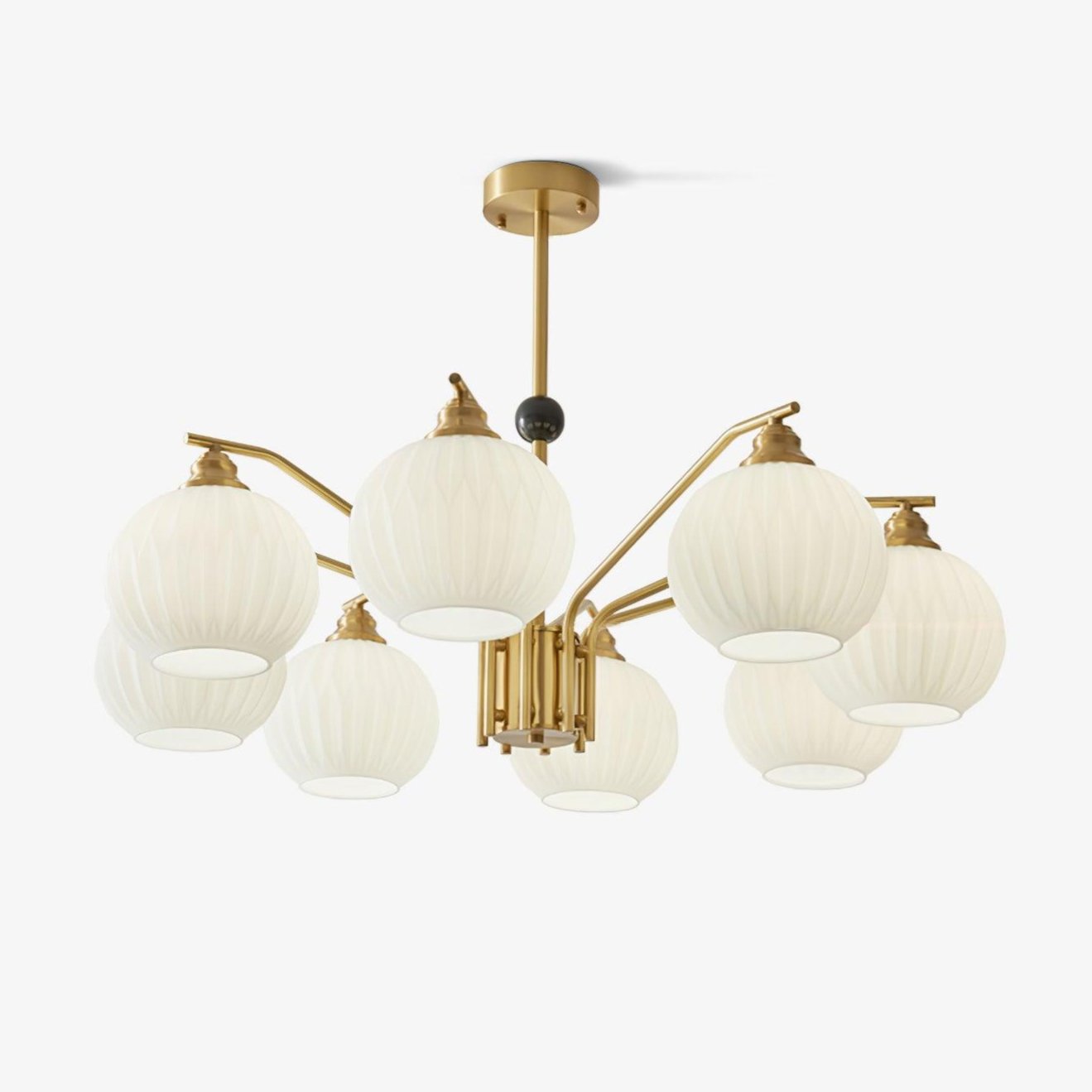 Nytheos Luxurious Brass Chandelier - Letslighting