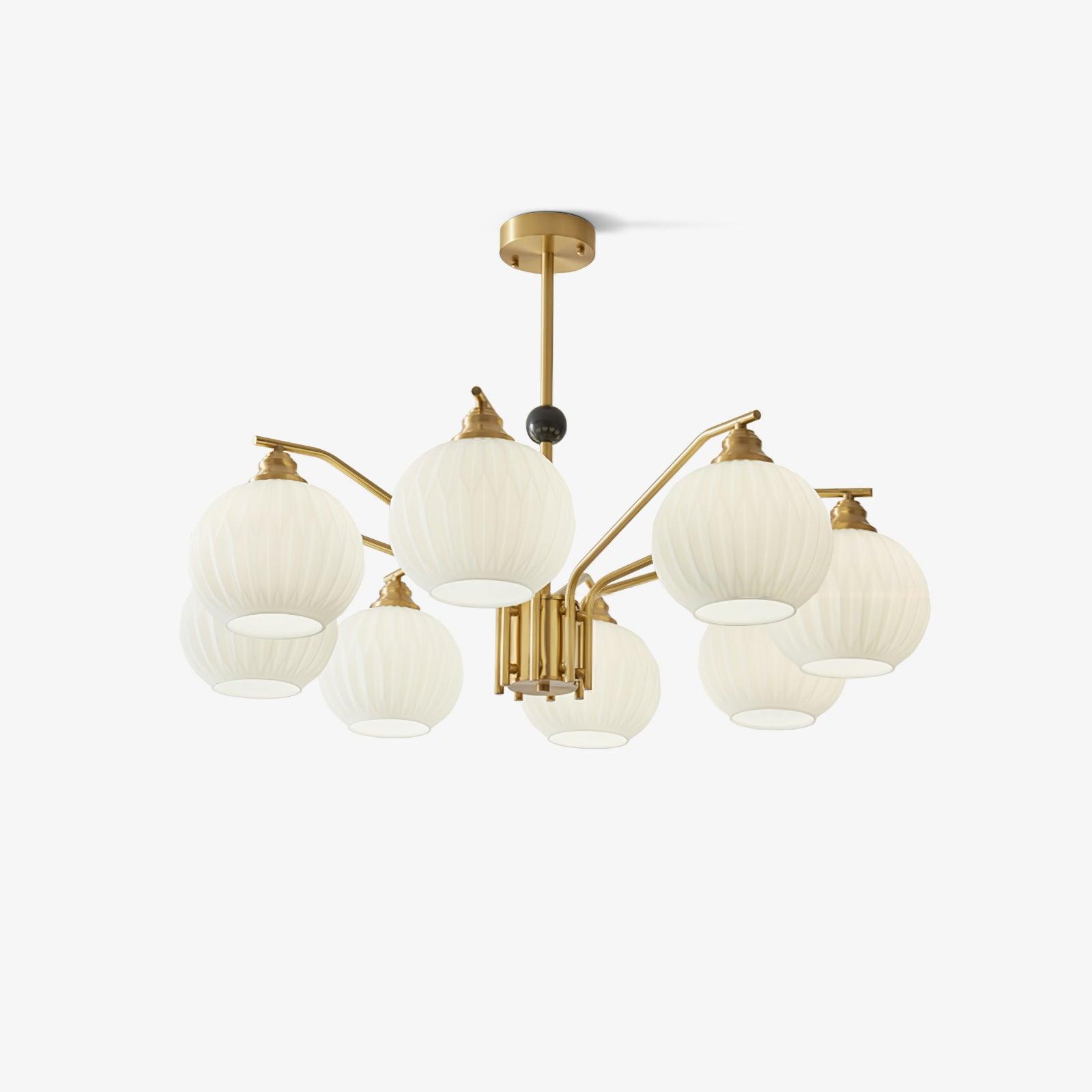 Nytheos Luxurious Brass Chandelier - Letslighting