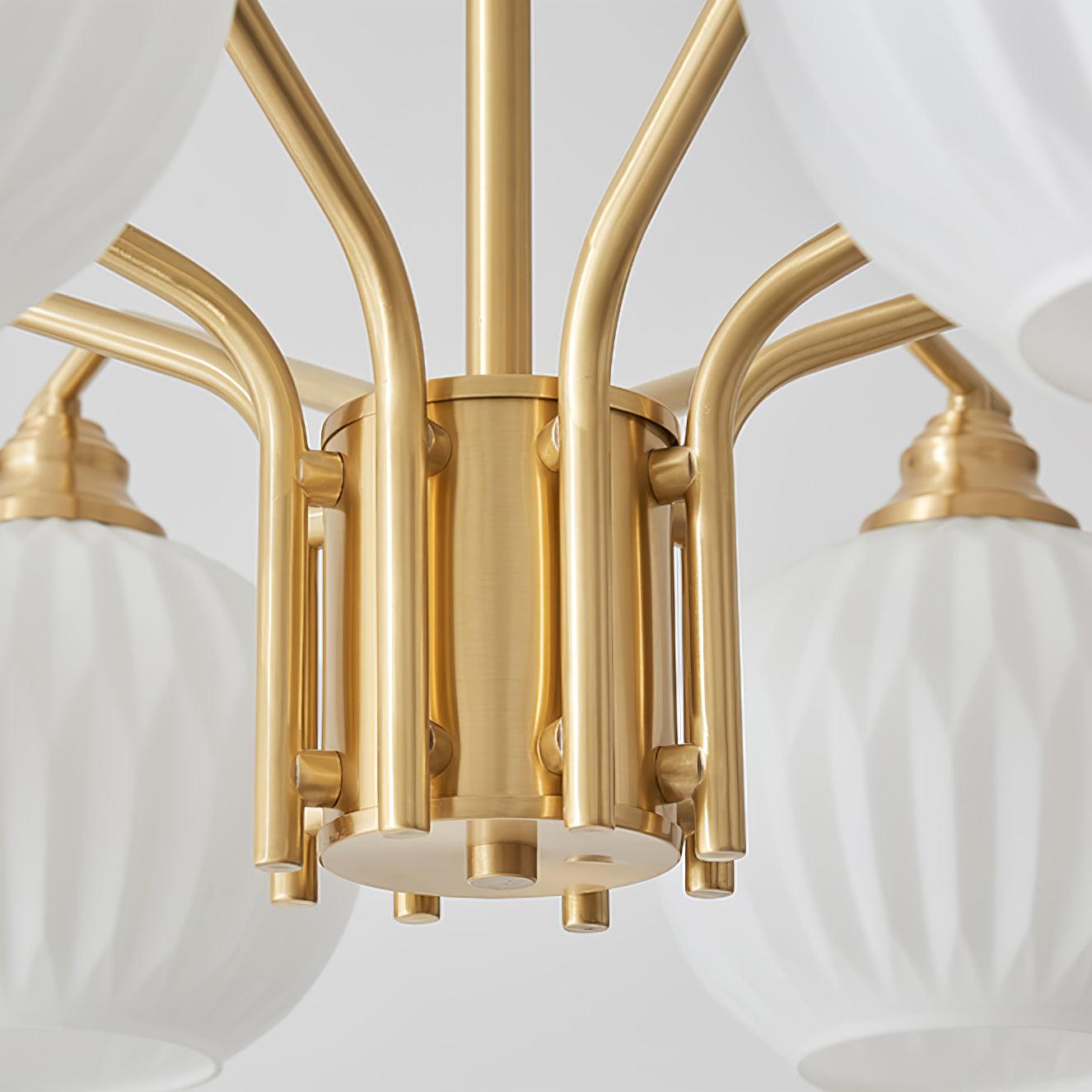 Nytheos Luxurious Brass Chandelier - Letslighting