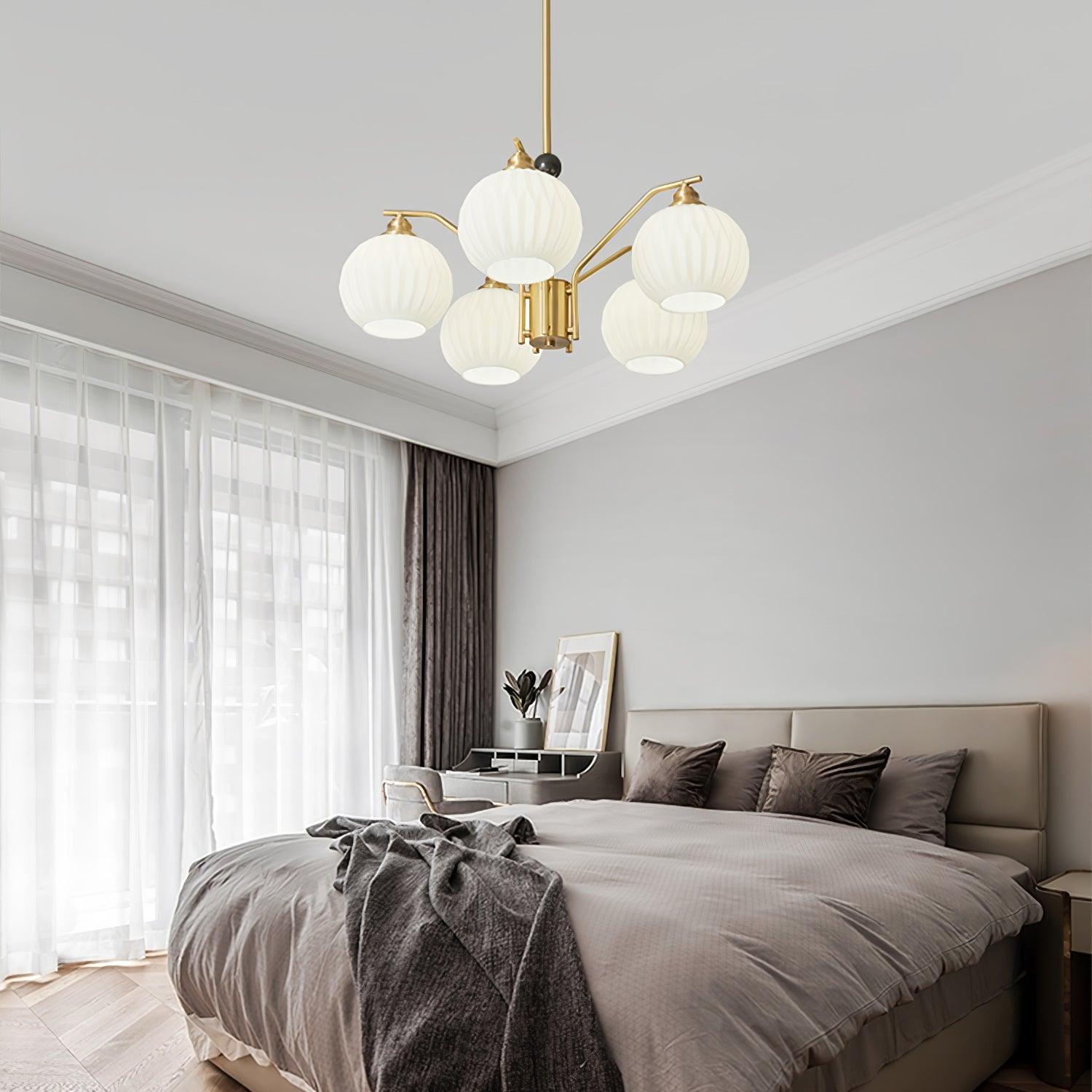 Nytheos Luxurious Brass Chandelier - Letslighting