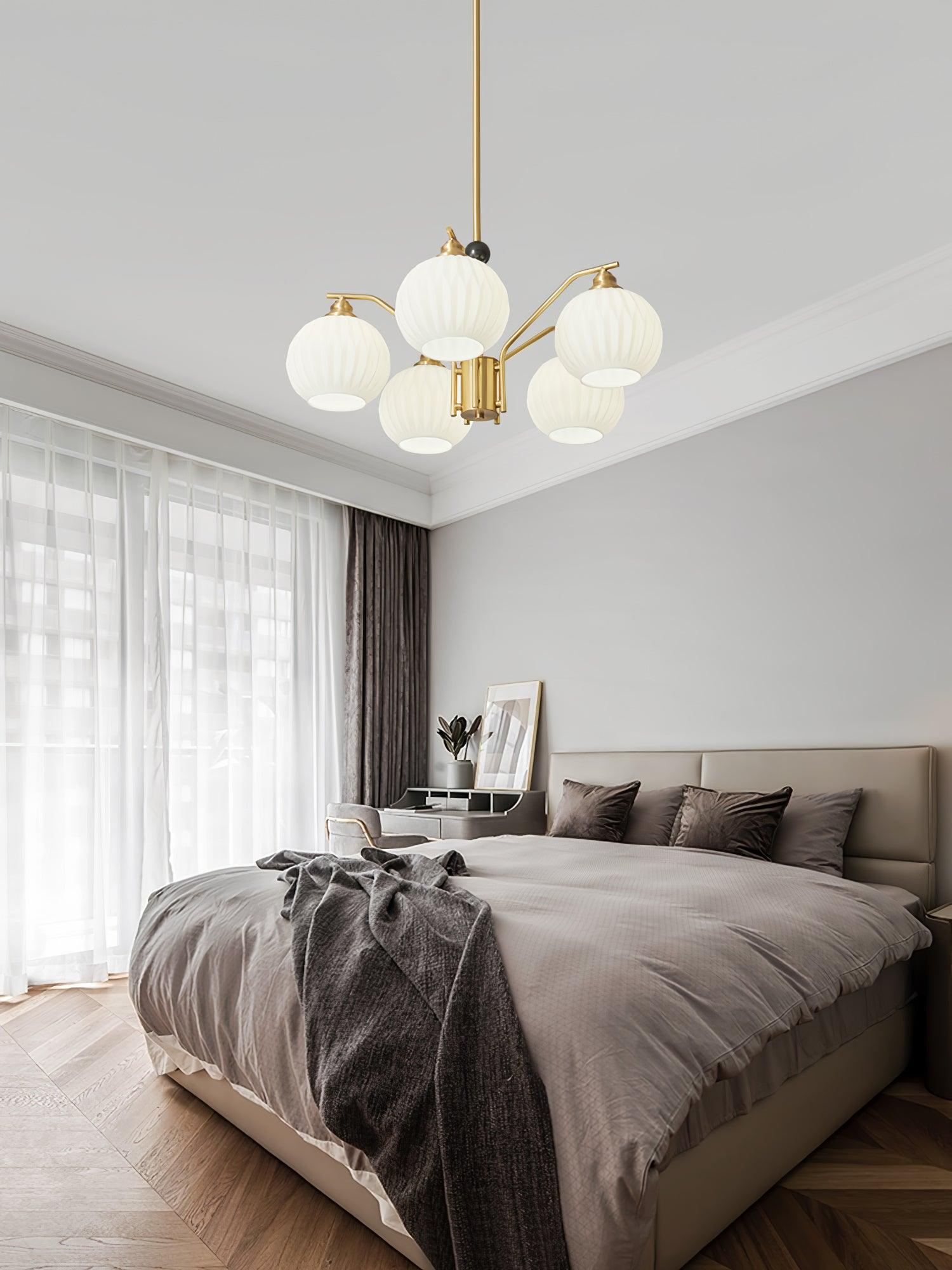 Nytheos Luxurious Brass Chandelier - Letslighting
