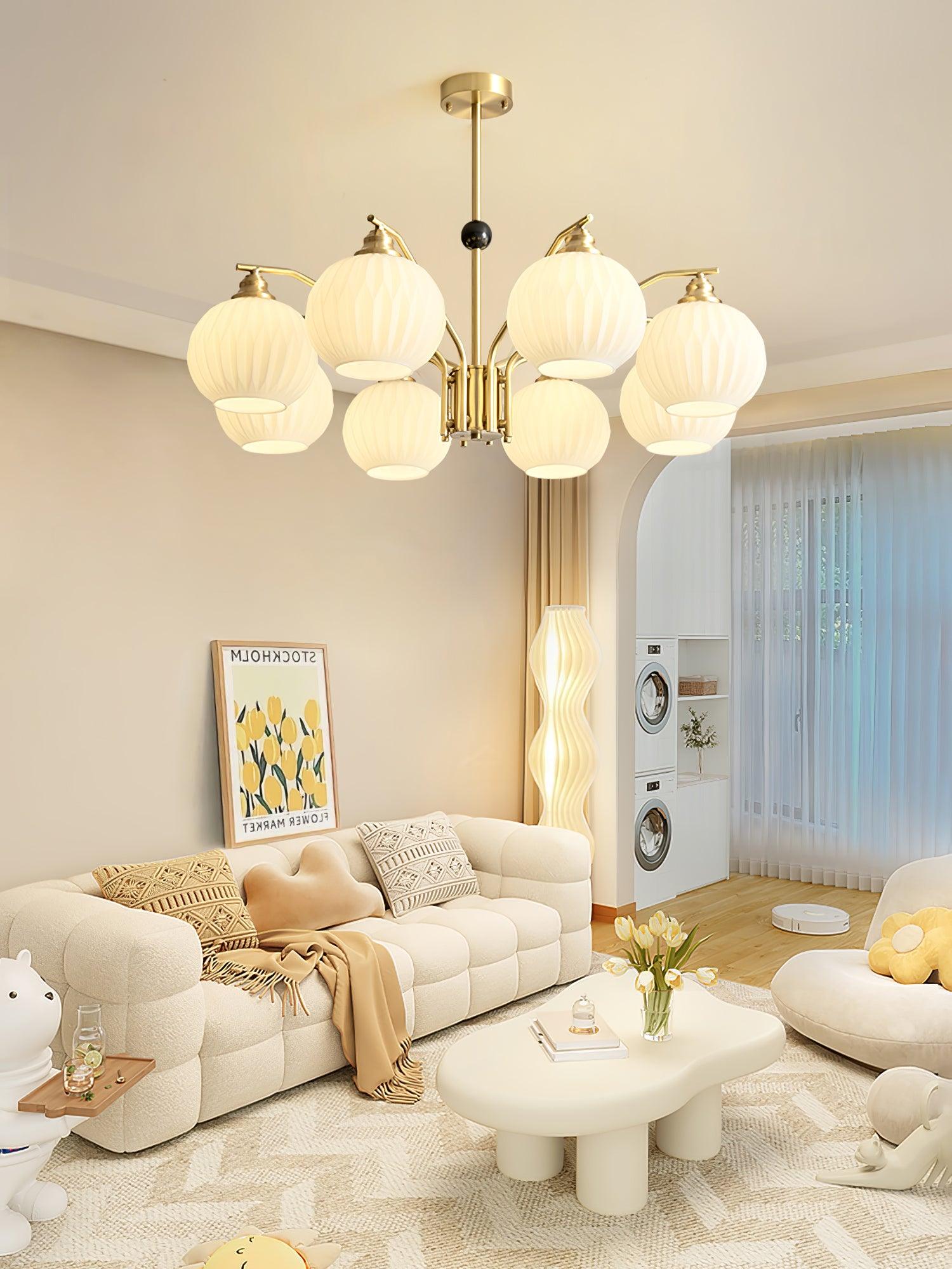Nytheos Luxurious Brass Chandelier - Letslighting