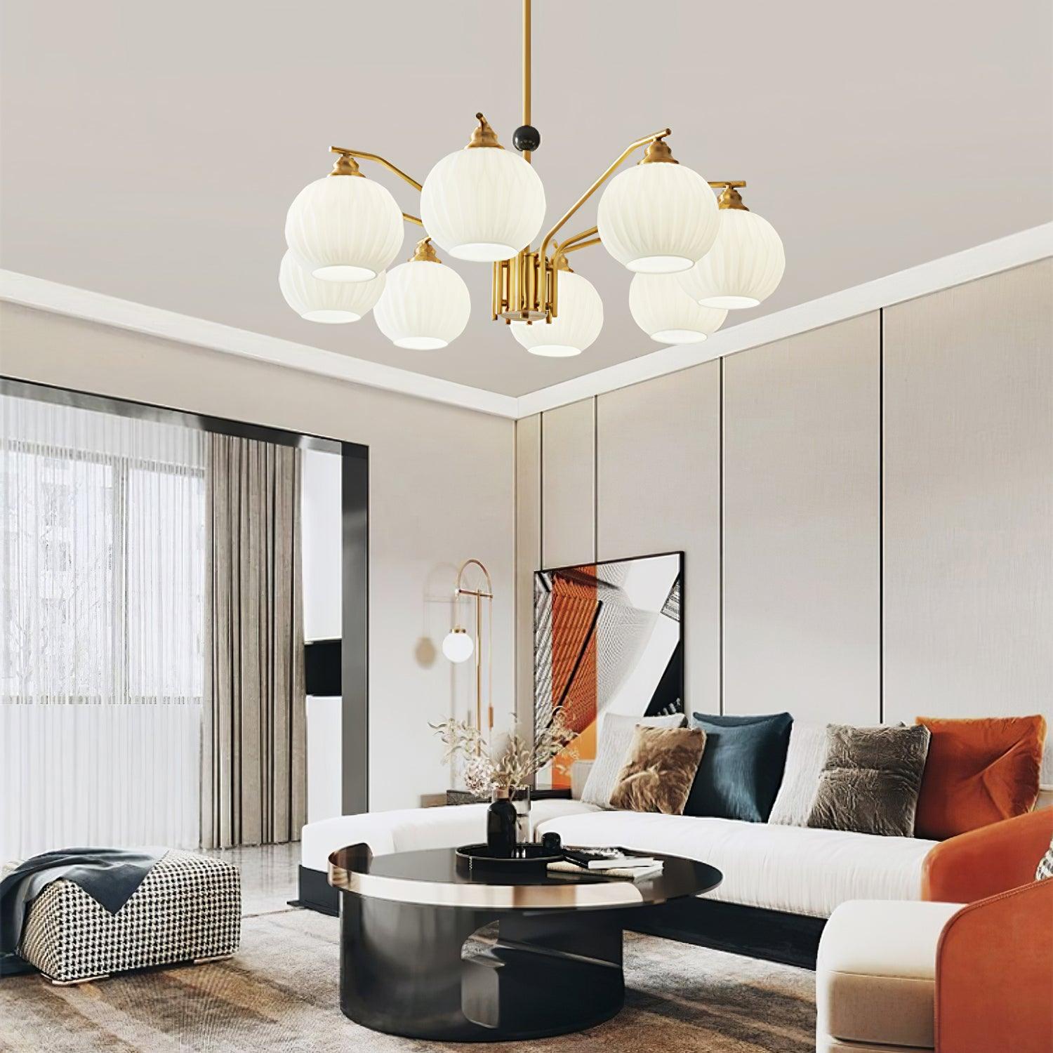 Nytheos Luxurious Brass Chandelier - Letslighting