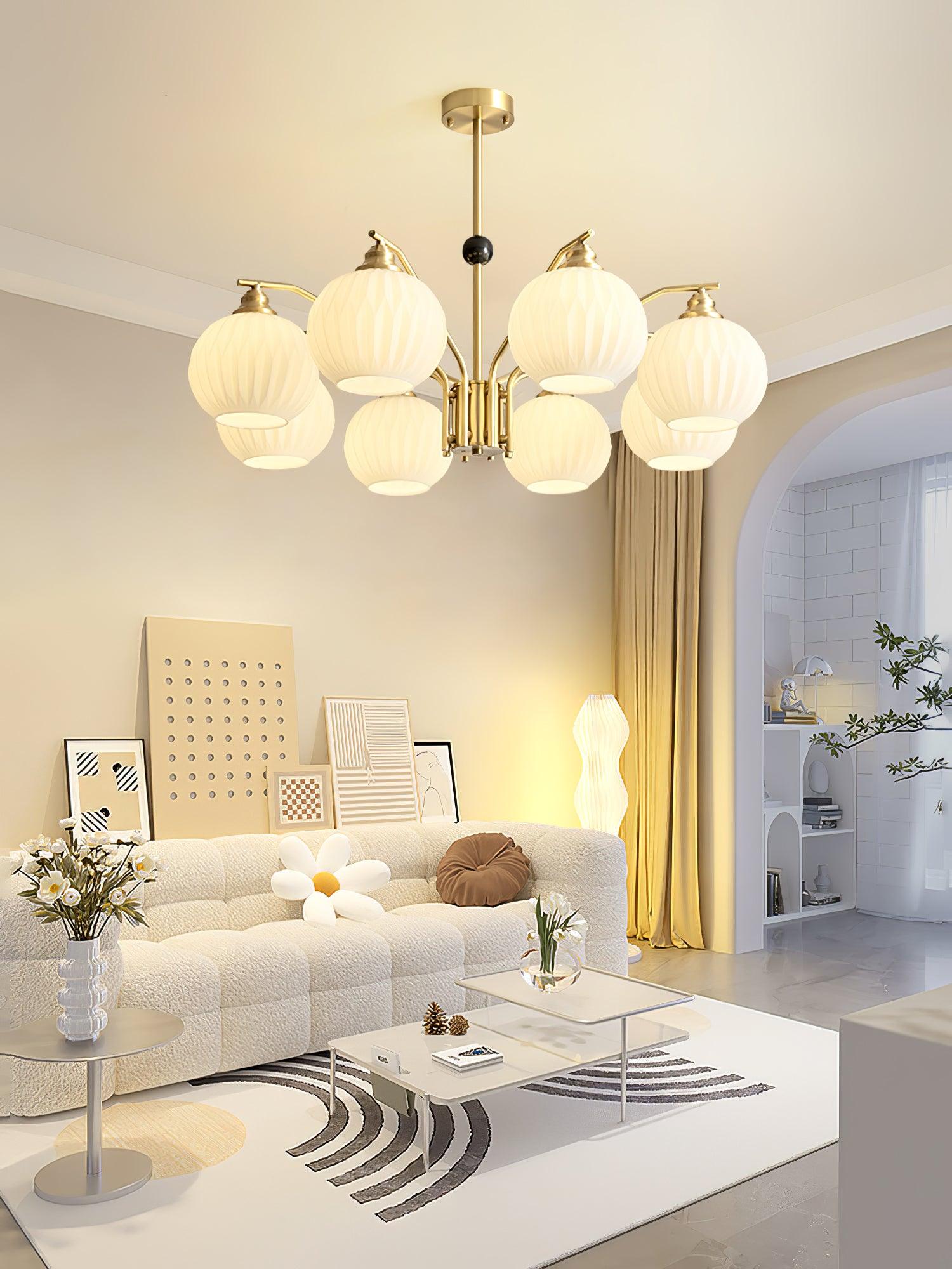 Nytheos Luxurious Brass Chandelier - Letslighting