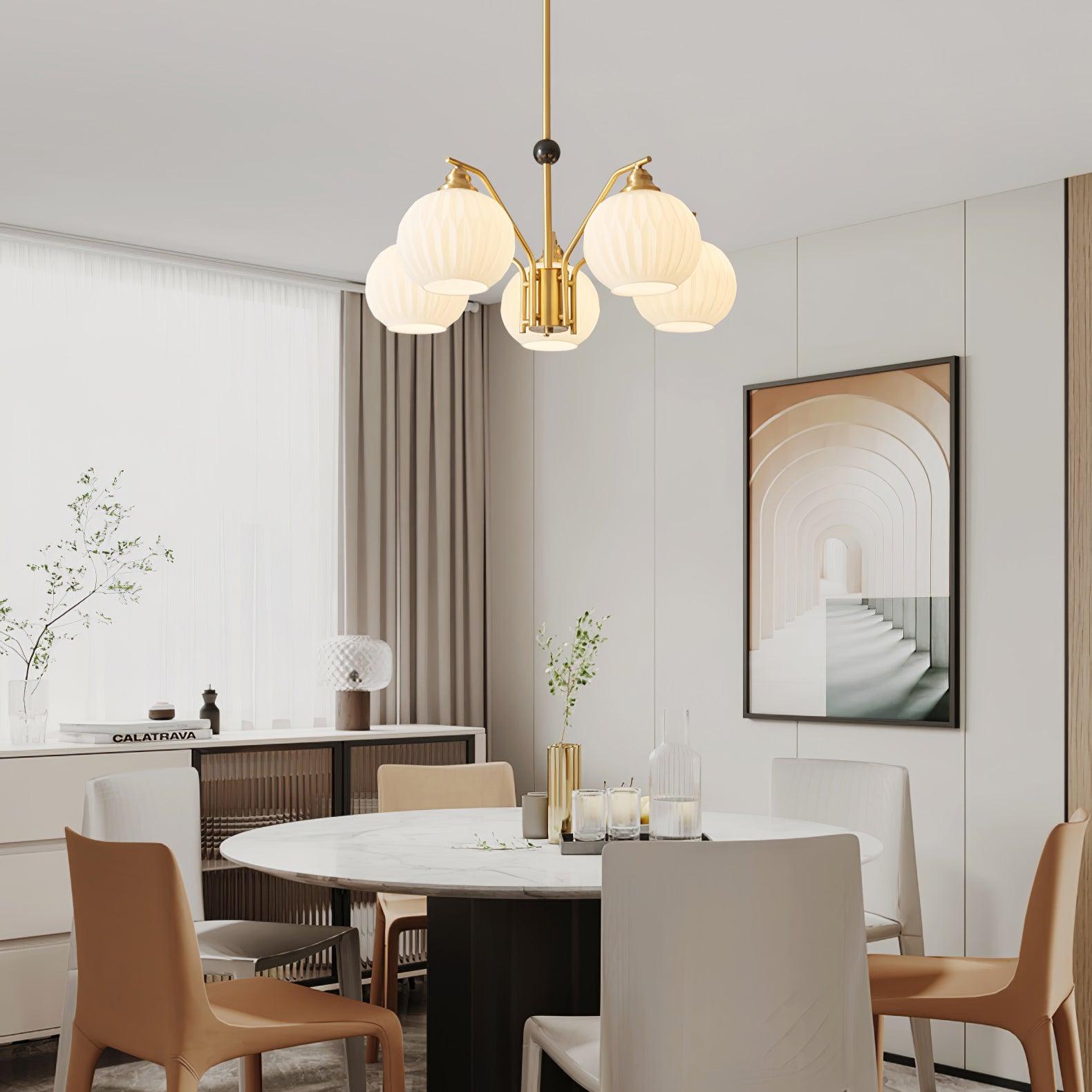 Nytheos Luxurious Brass Chandelier - Letslighting