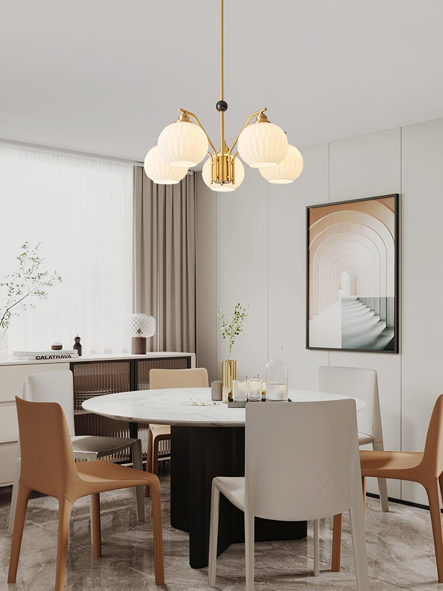 Nytheos Luxurious Brass Chandelier - Letslighting