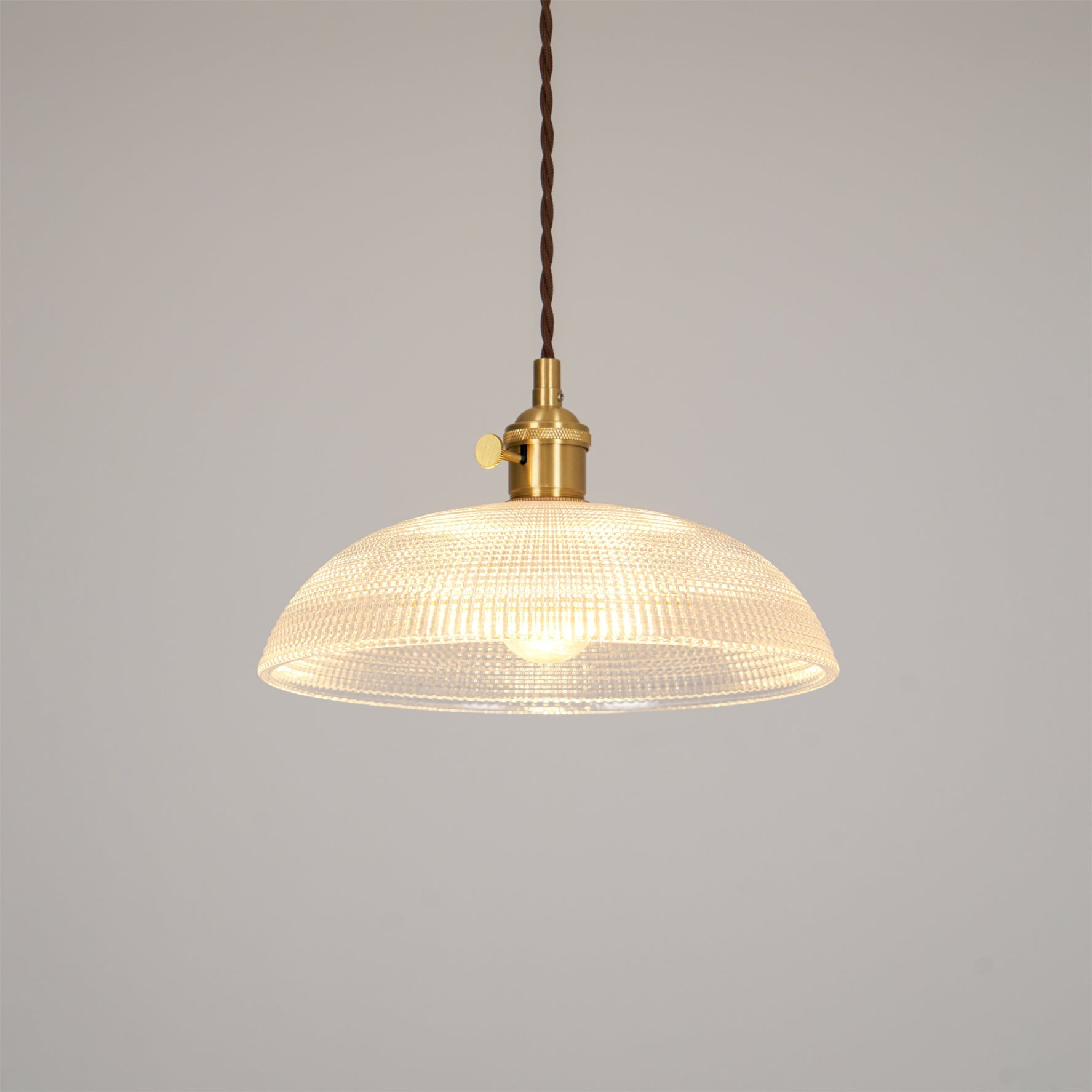 Calyra Brass & Glass Pendant Light - Letslighting