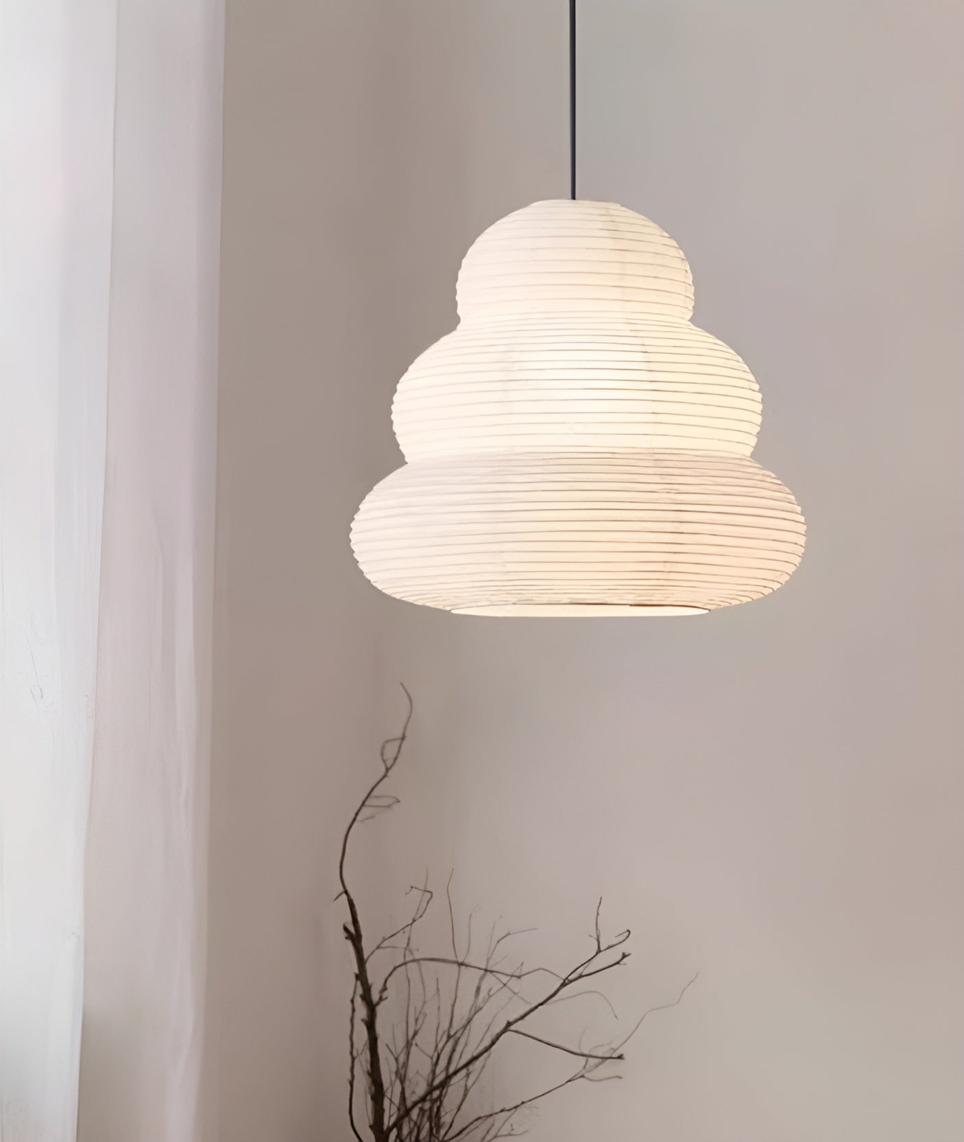 Gemma Modern Paper Pendant Light - Letslighting