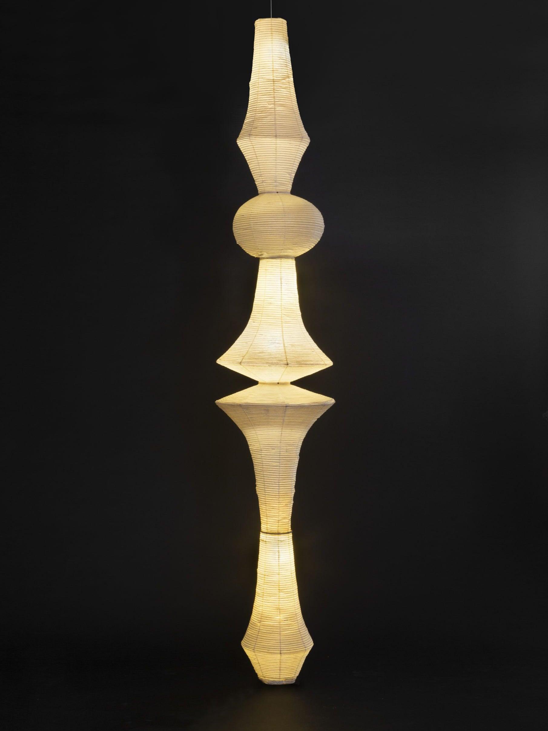 Lustra Pendant Light Washi Paper E for Living Room - Letslighting
