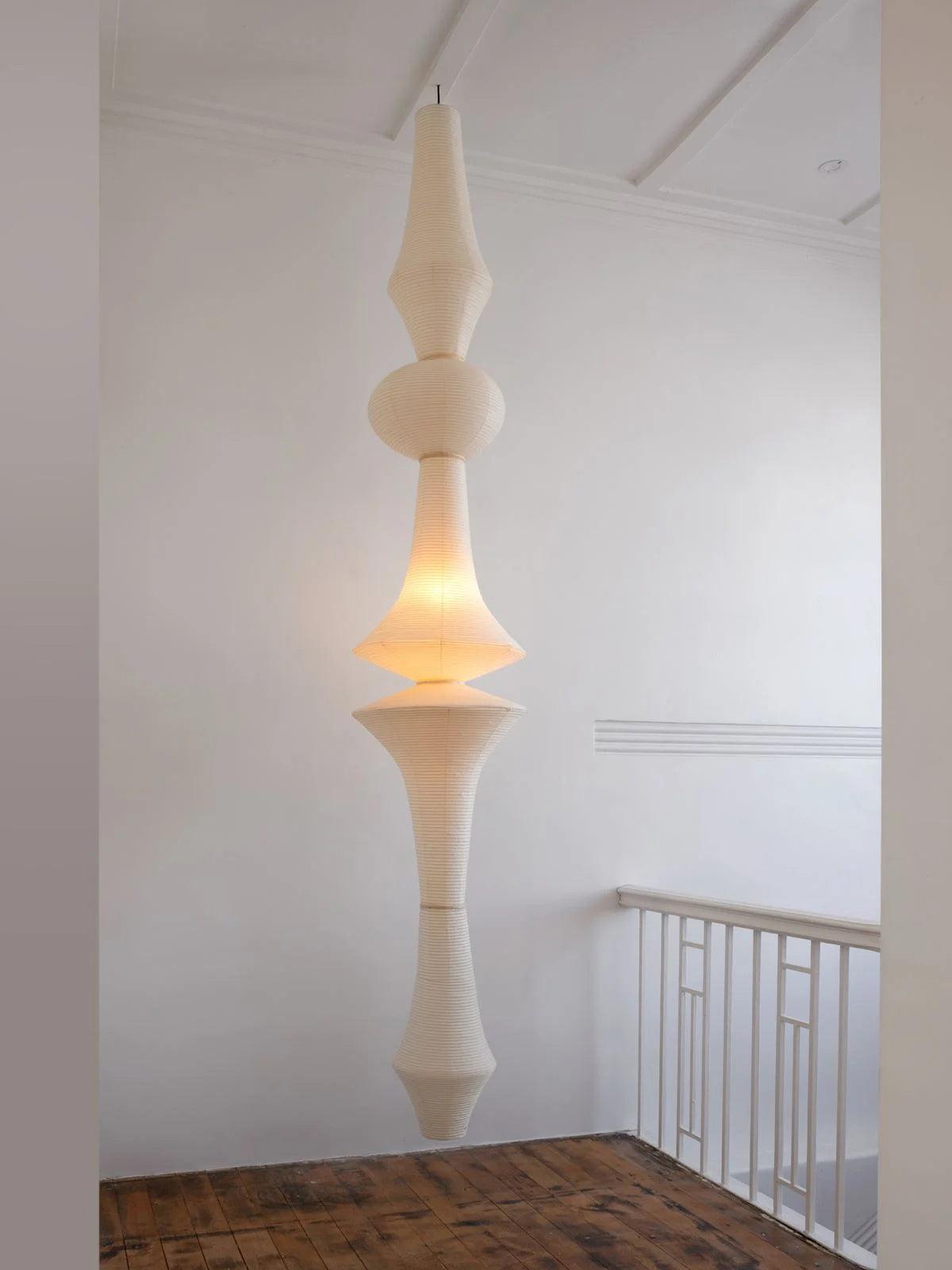 Lustra Pendant Light Washi Paper E for Living Room - Letslighting