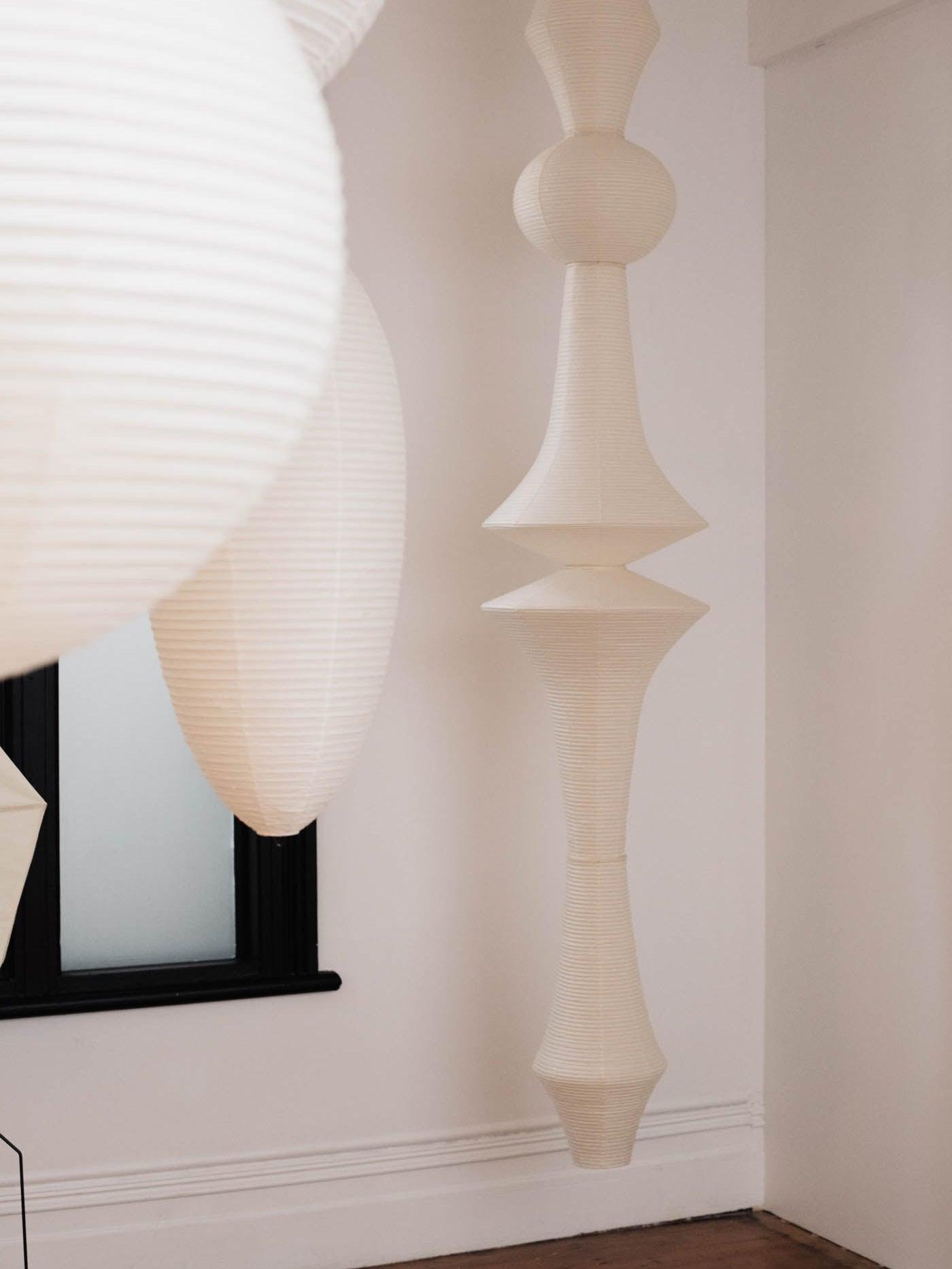 Lustra Pendant Light Washi Paper E for Living Room - Letslighting