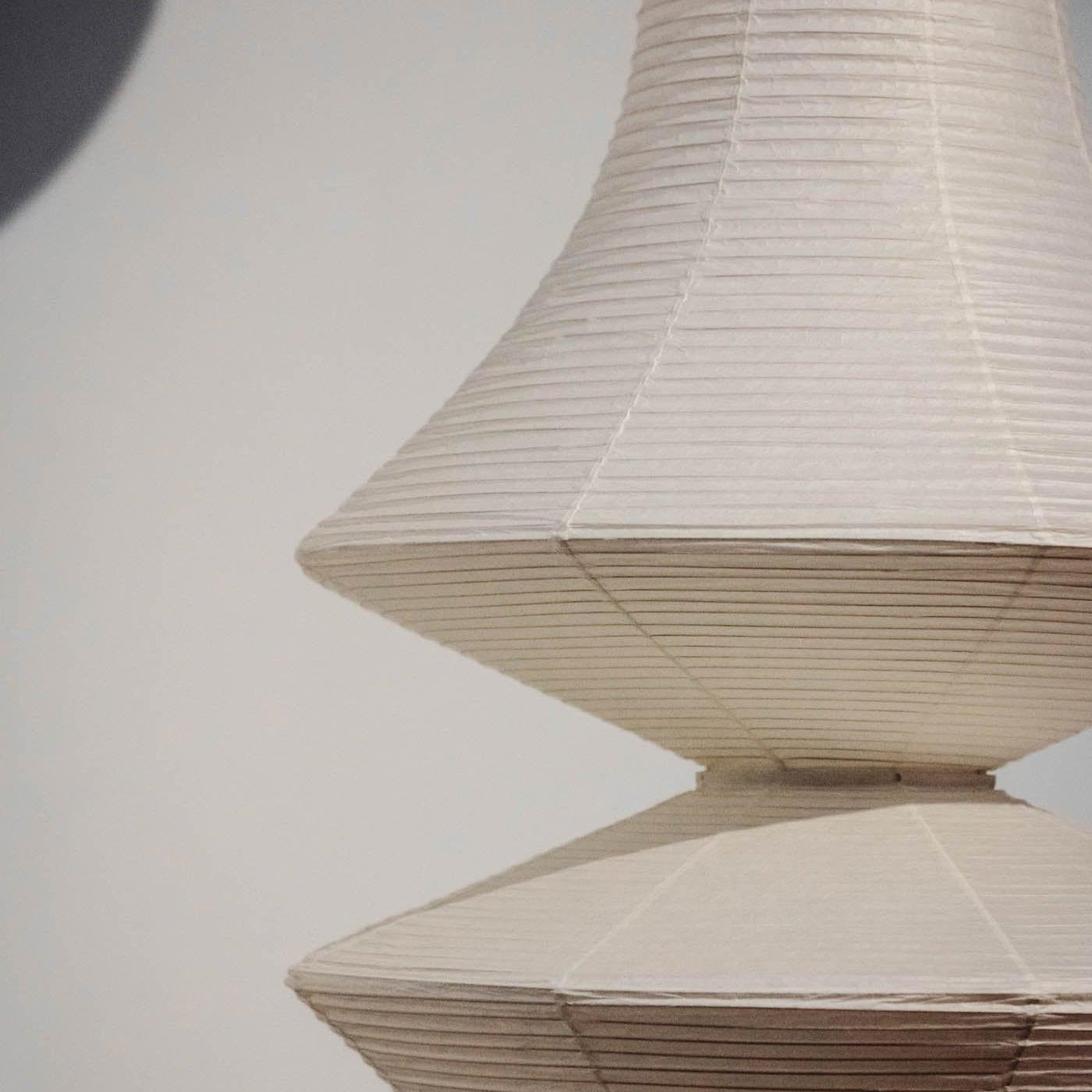 Ritta Sculptural Paper Vertical Pendant Light