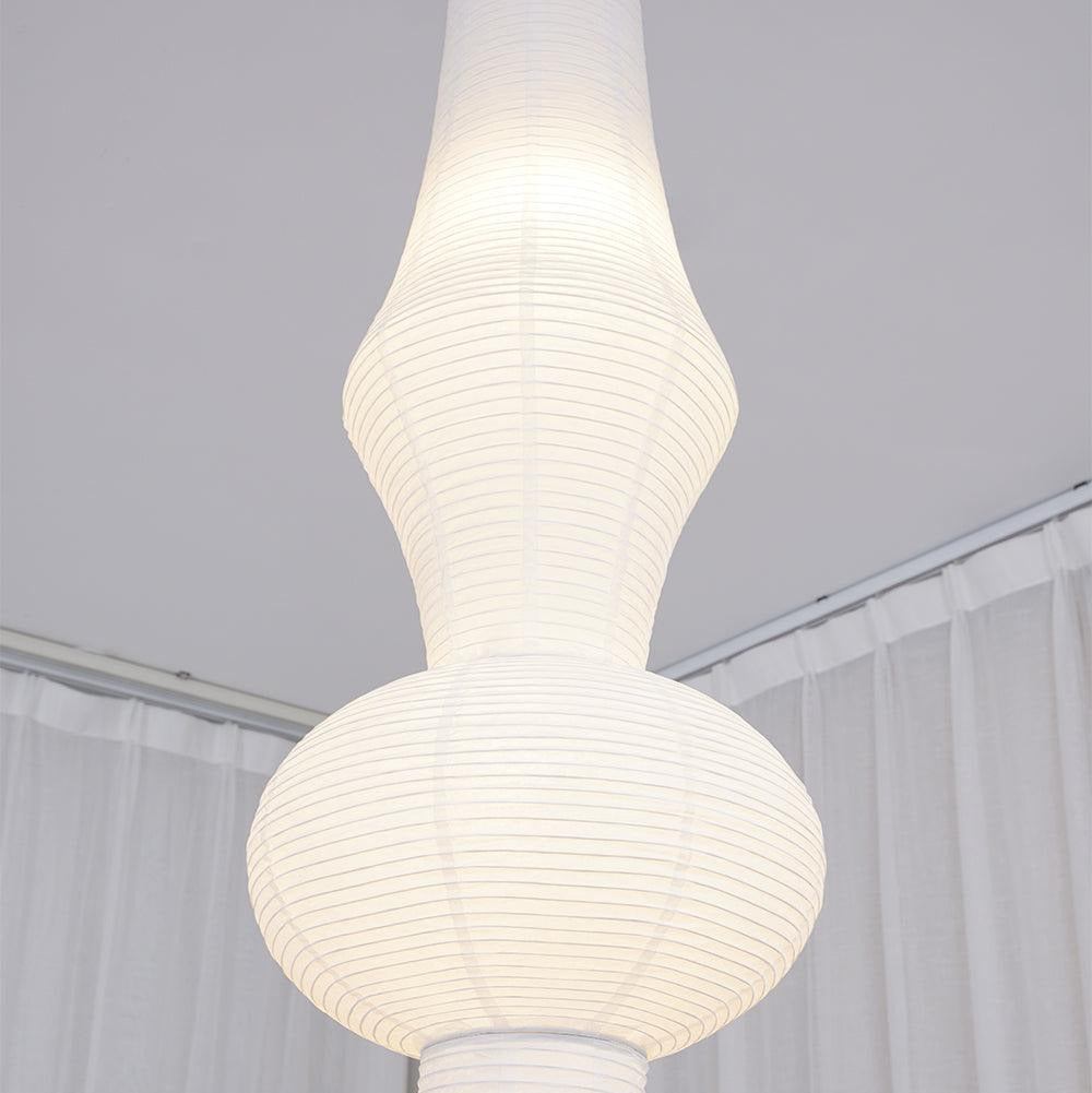 Ritta Sculptural Paper Vertical Pendant Light