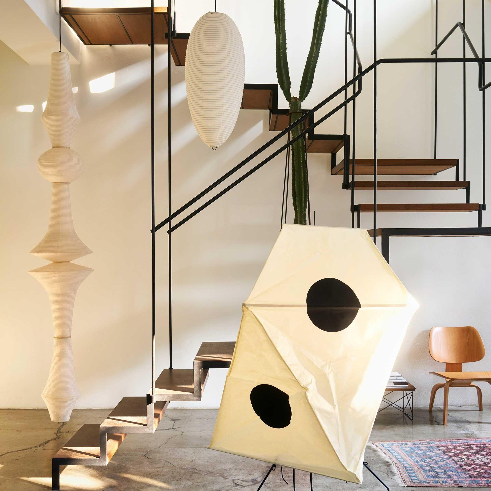 Lustra Pendant Light Washi Paper E for Living Room - Letslighting