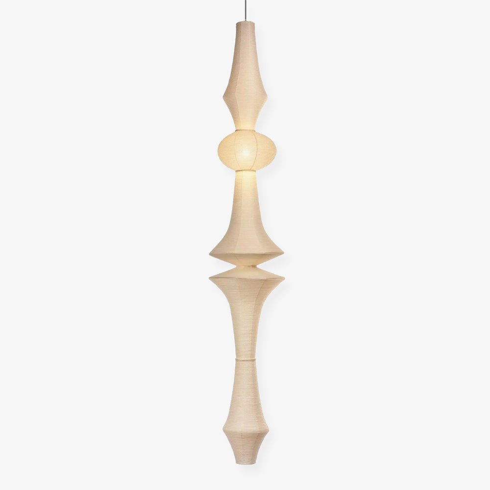 Ritta Sculptural Paper Vertical Pendant Light