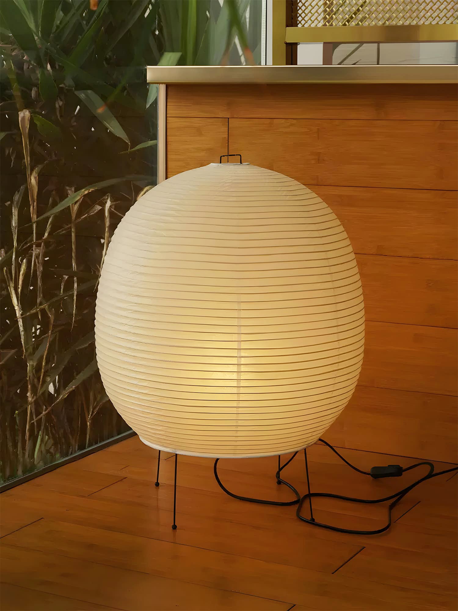 Solara Table Lamp Rice Paper Lantern - Letslighting