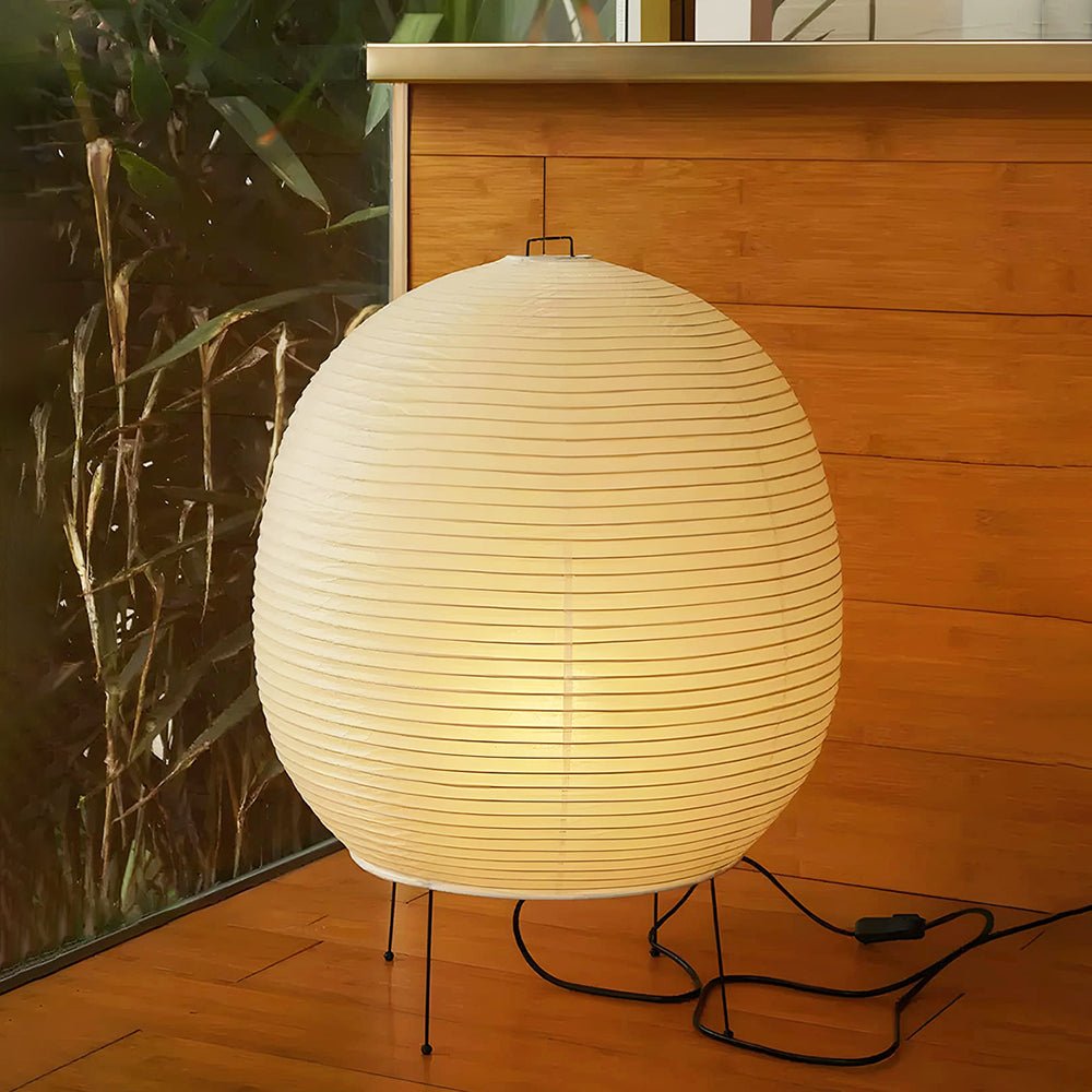 Solara Table Lamp Rice Paper Lantern - Letslighting