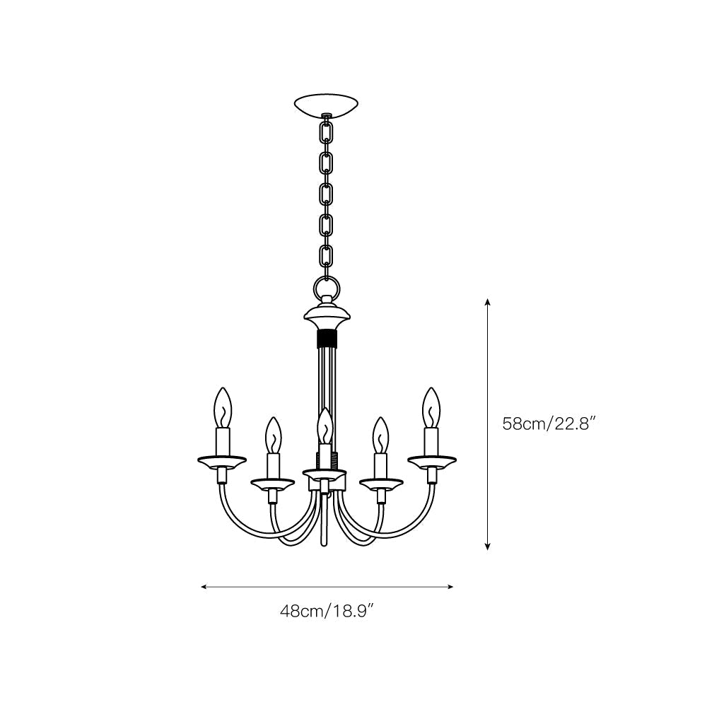 Vecarisra Vintage Industrial Chandelier - Letslighting