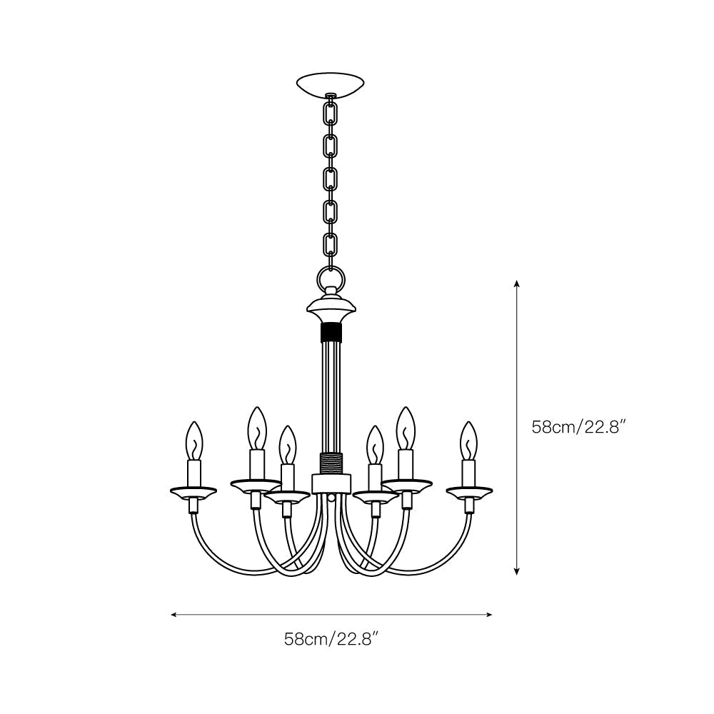 Vecarisra Vintage Industrial Chandelier - Letslighting