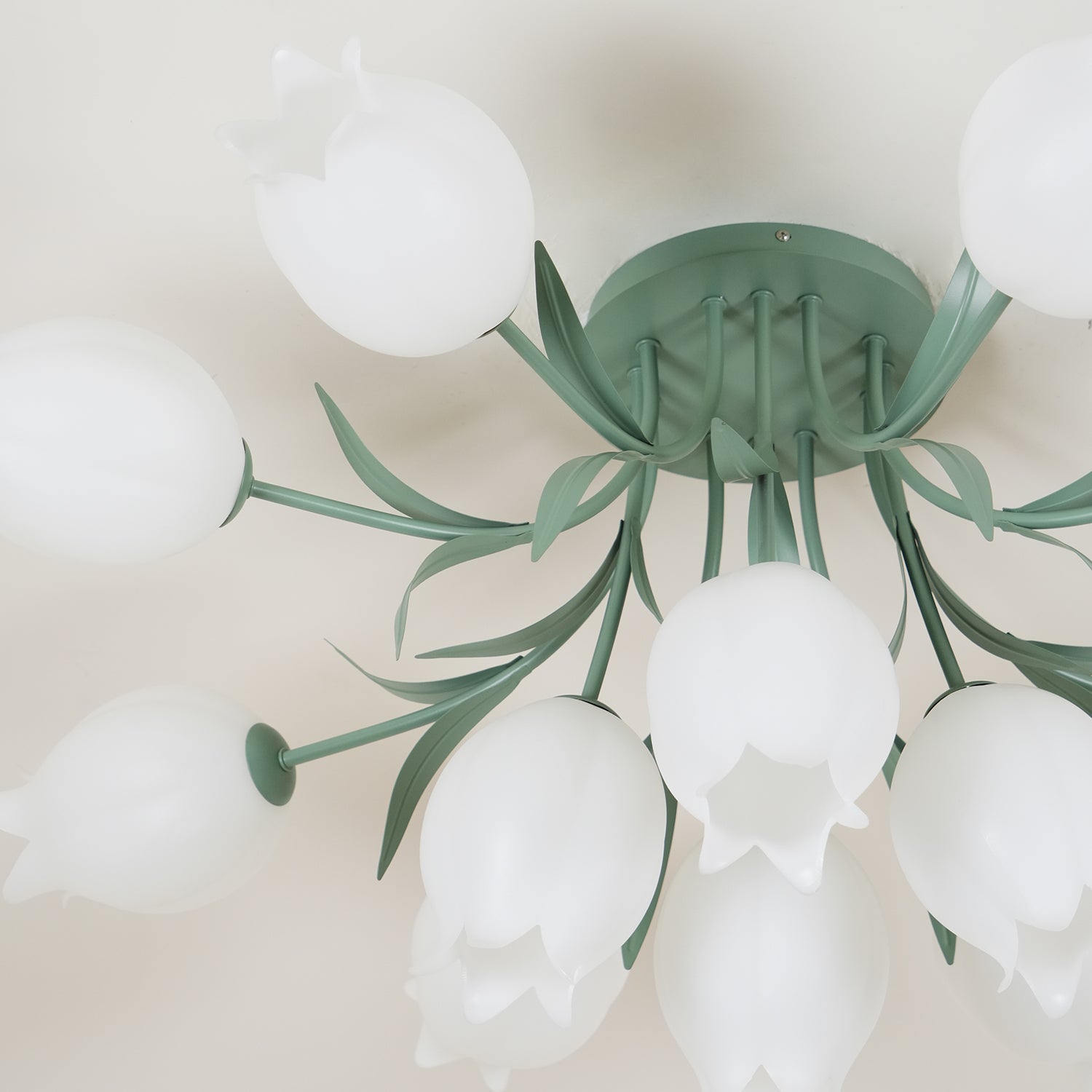 Aira Natural Flower Flush Mount Ceiling Light