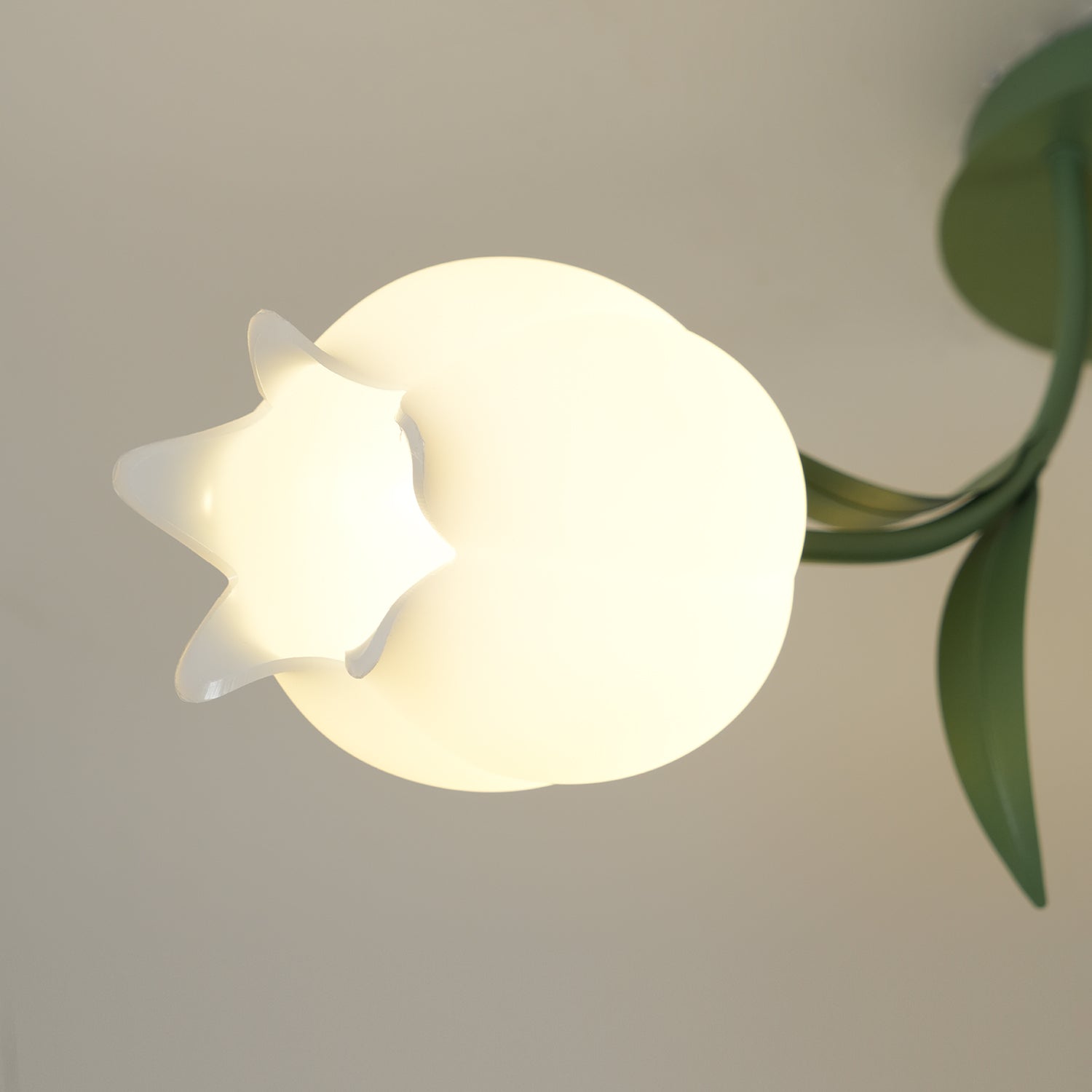 Aira Natural Flower Flush Mount Ceiling Light