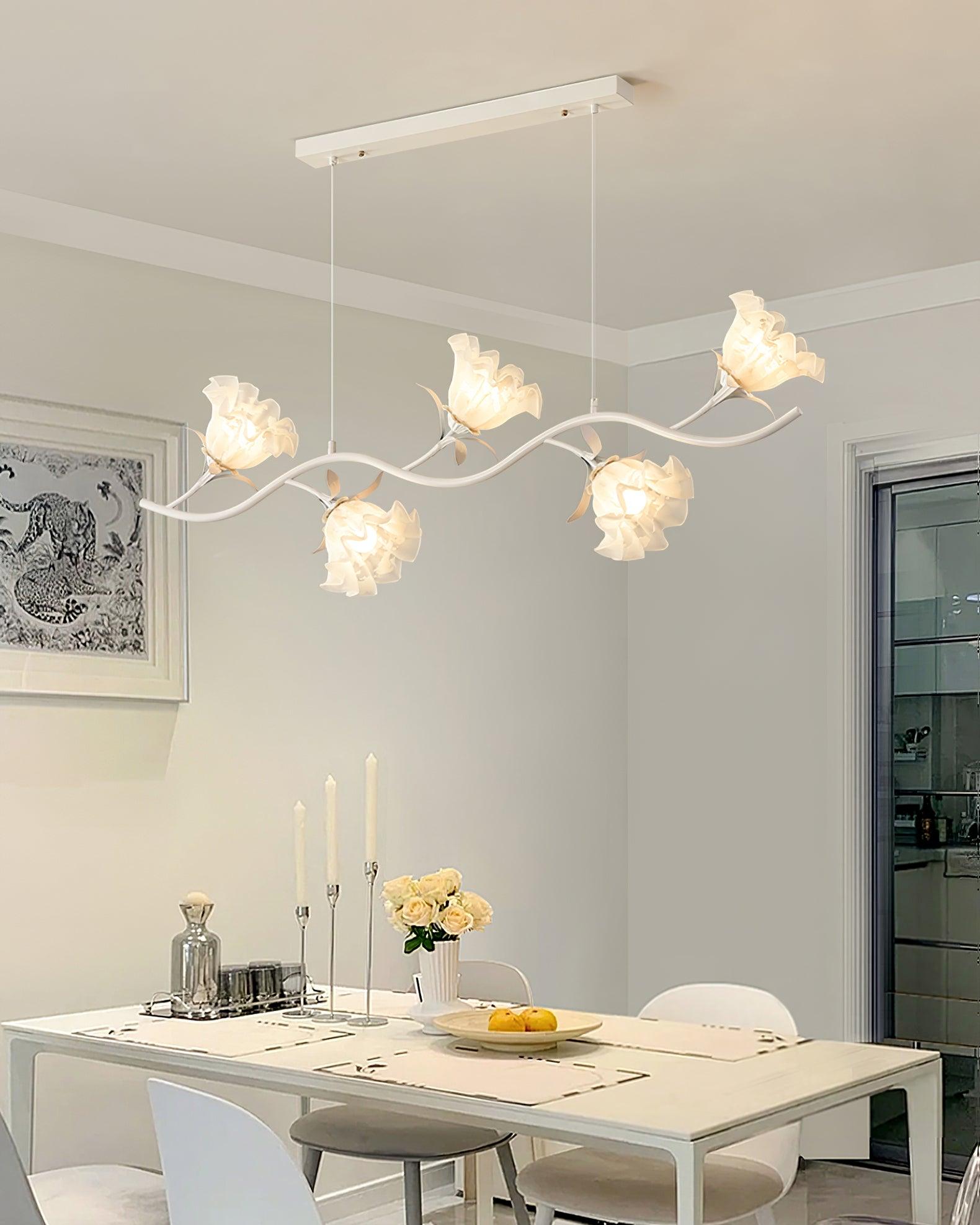 Lustra Chandelier Floral Glass - Letslighting